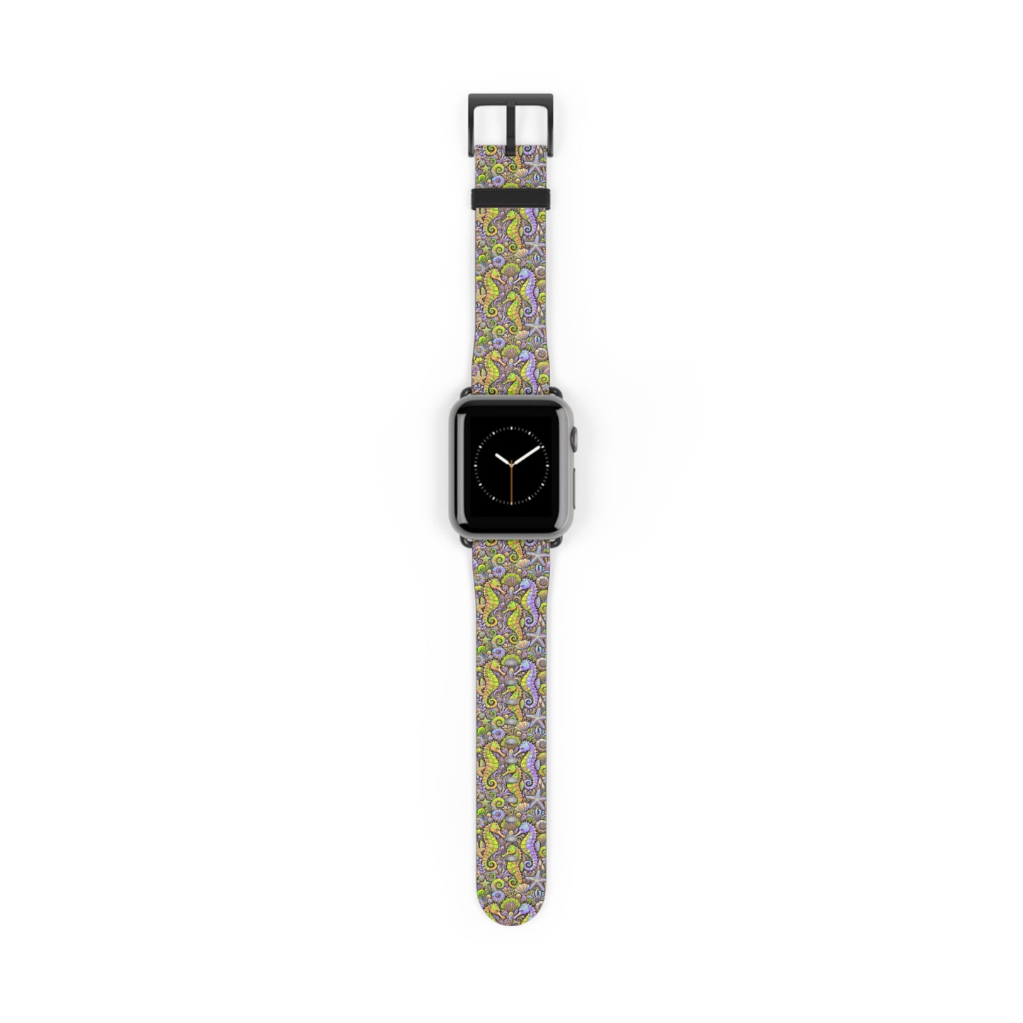 Apple Watch Band - Tropical Seahorse Trio, Yellow/Purple