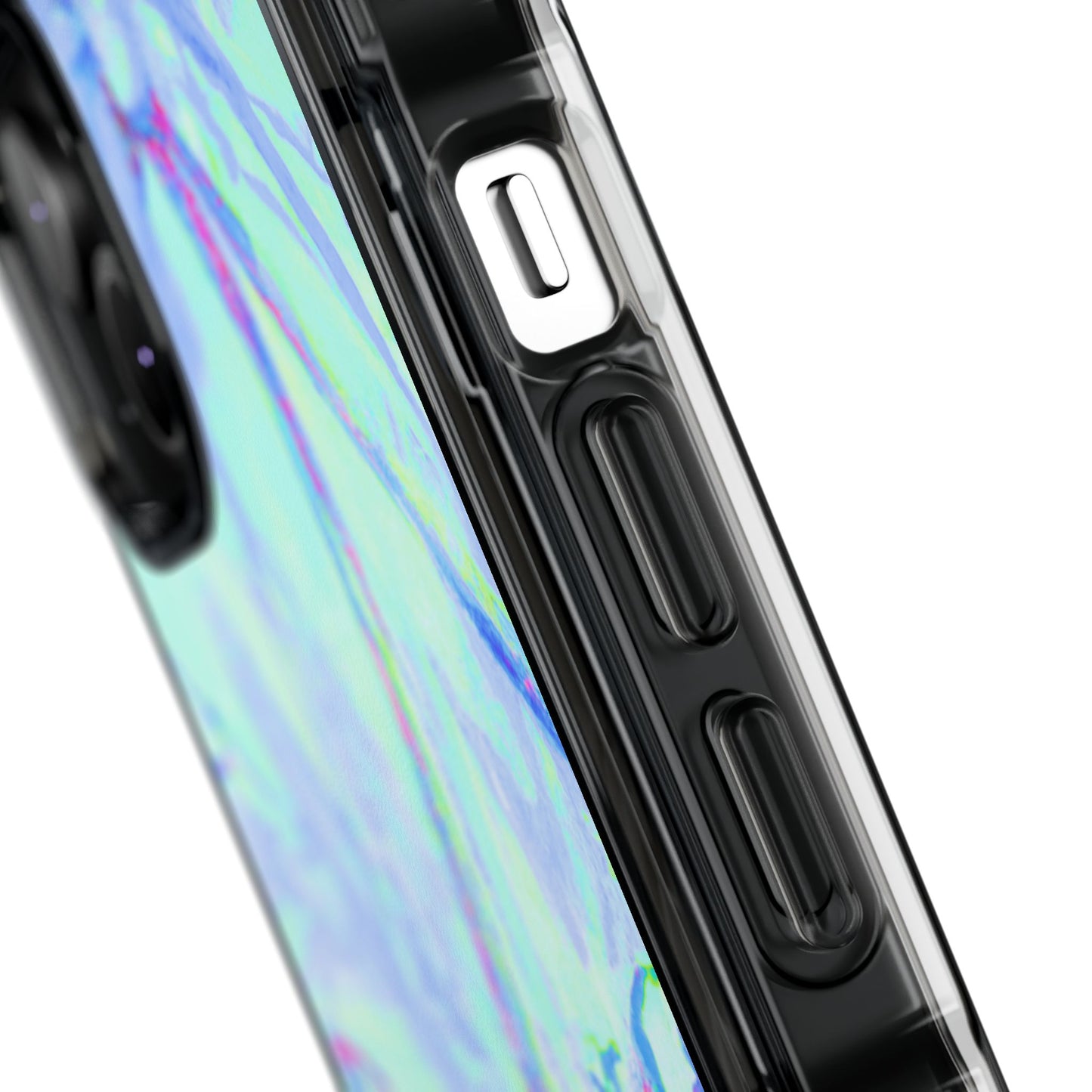 Tropical Doodles/Blue Magnetic Clear Phone Case, Many Models