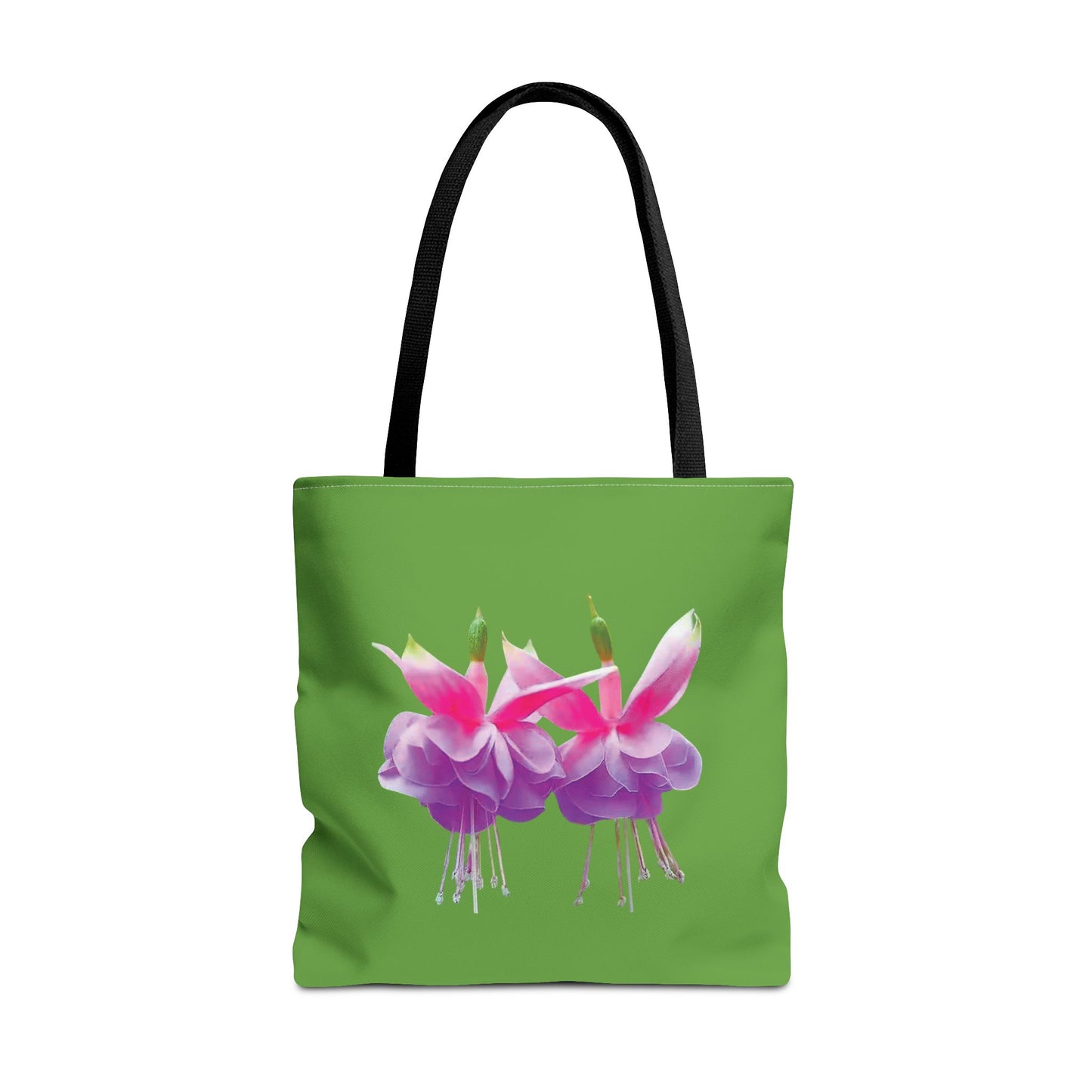 Tropical Real Two Fuchsias/Green Tote Bag - 3 Sizes