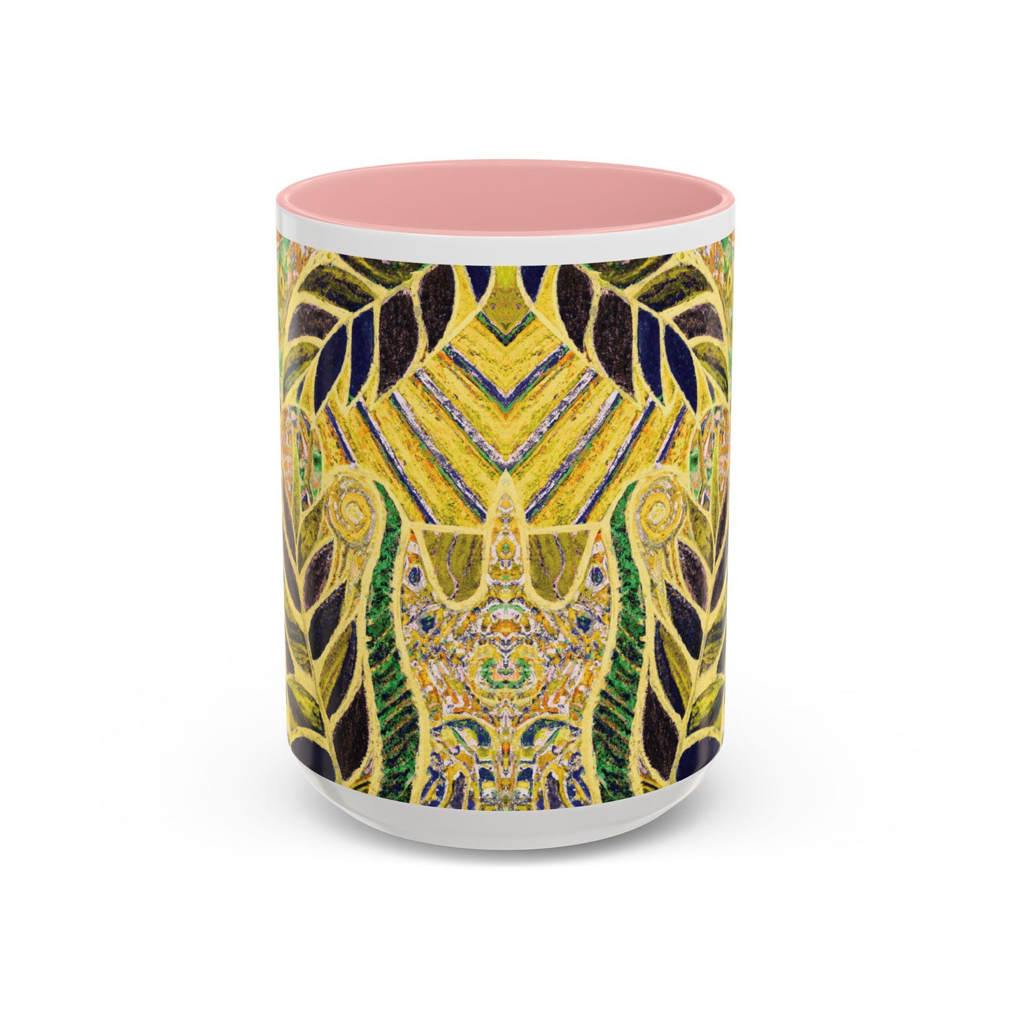 Accent Color Coffee Mug (11, 15oz), Amazon Whimsy/Yellow, Various Colors