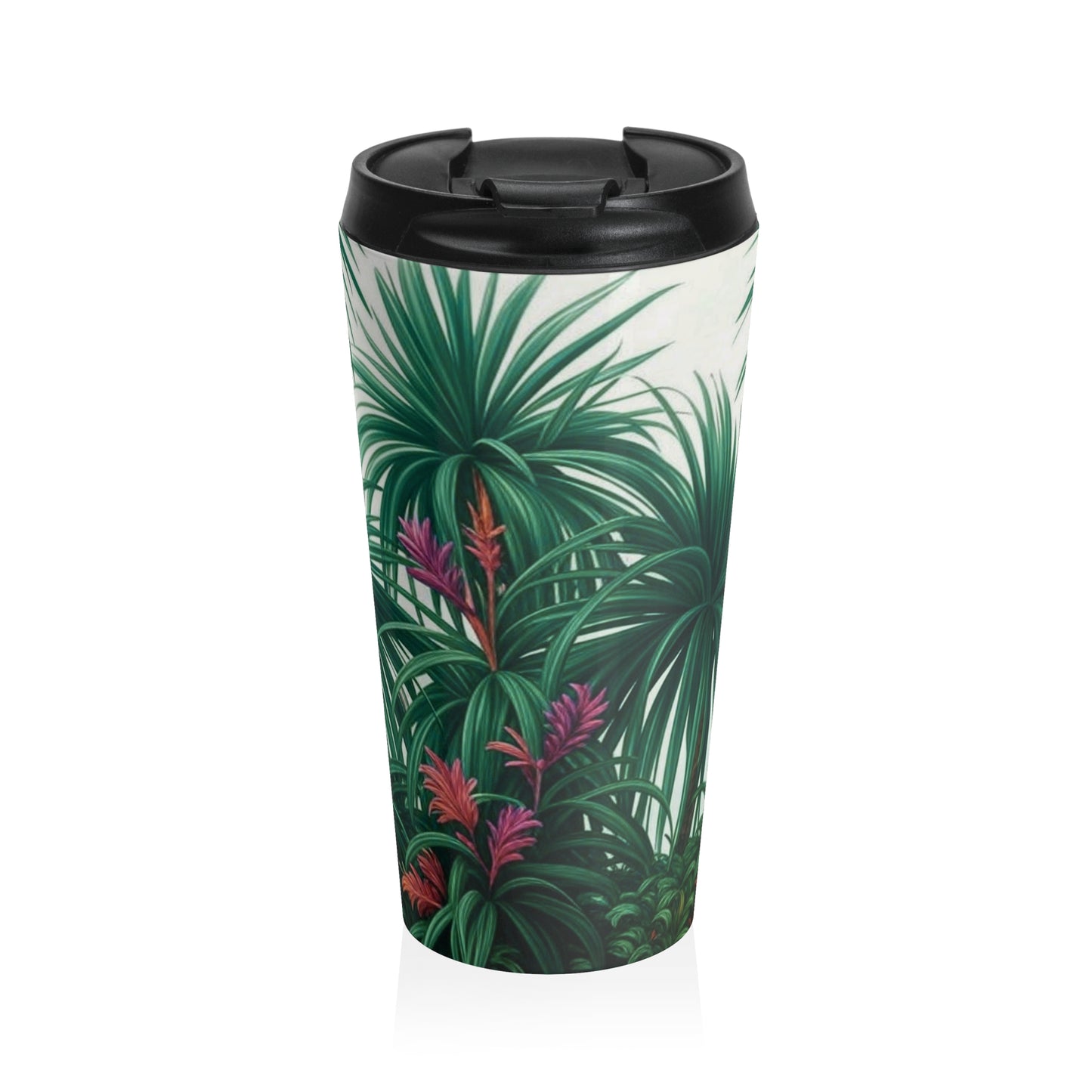 15 oz. Stainless Steel Travel Mug / Tiny Palm Island