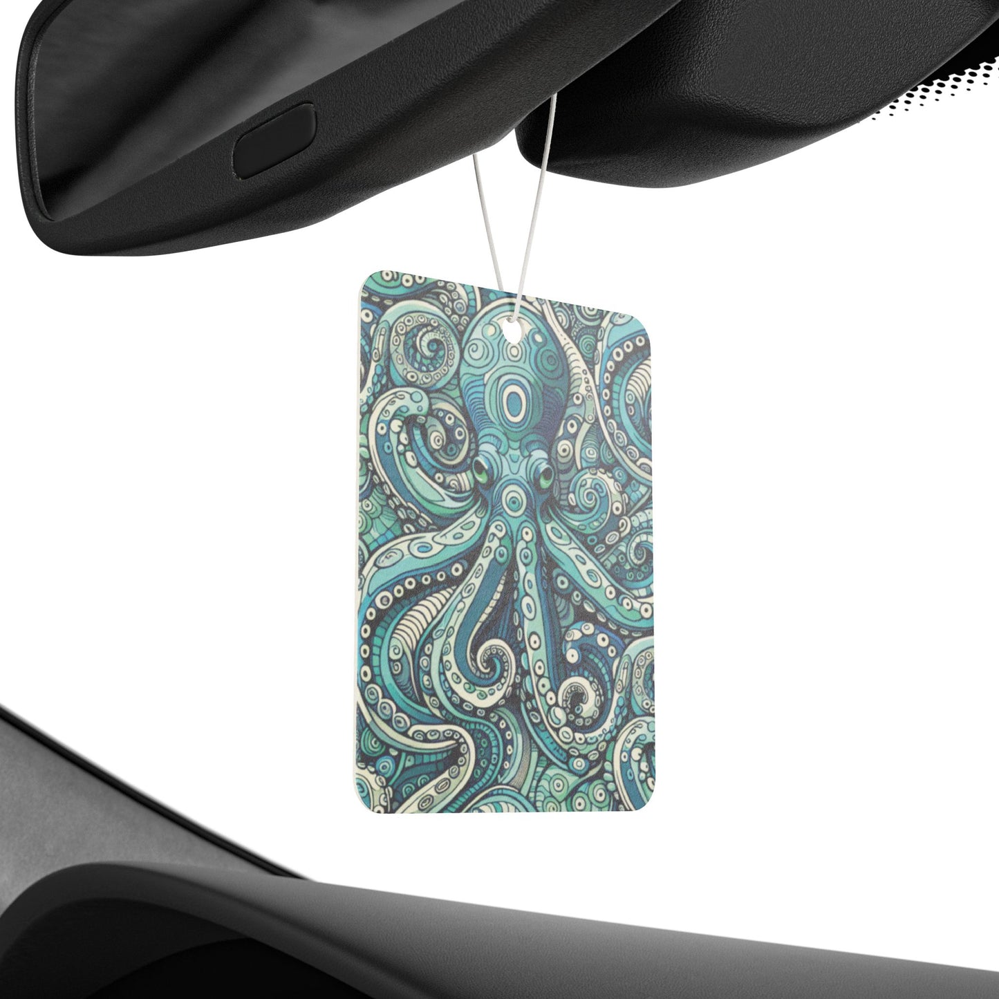 Aqua Octopus Car Air Freshener - Vibrant Tropical Aromatic Décor