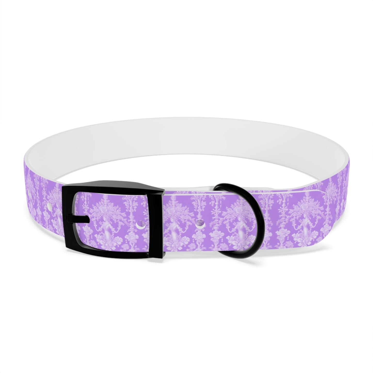 Dog Collar - Pearl Lady Toile, purple