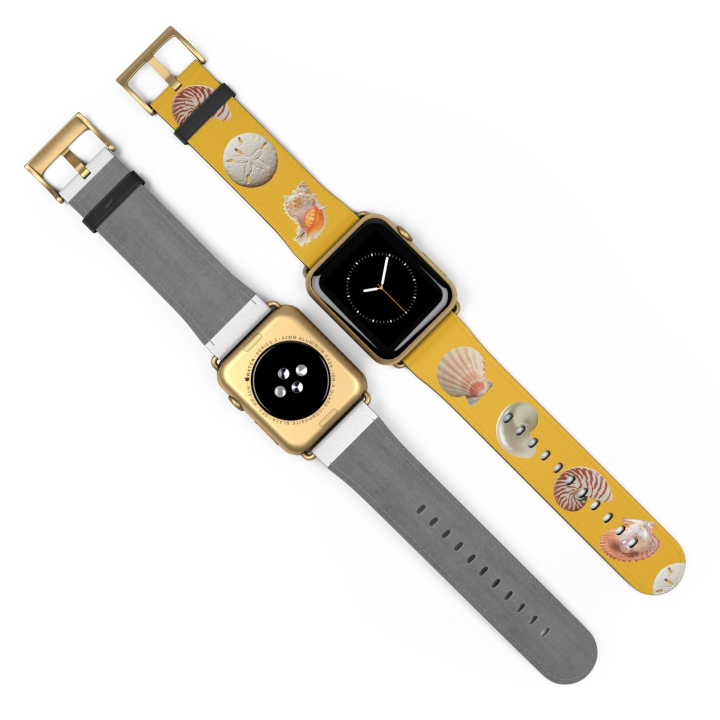 Apple Watch Band - Mixed REAL Seashells/Yellow
