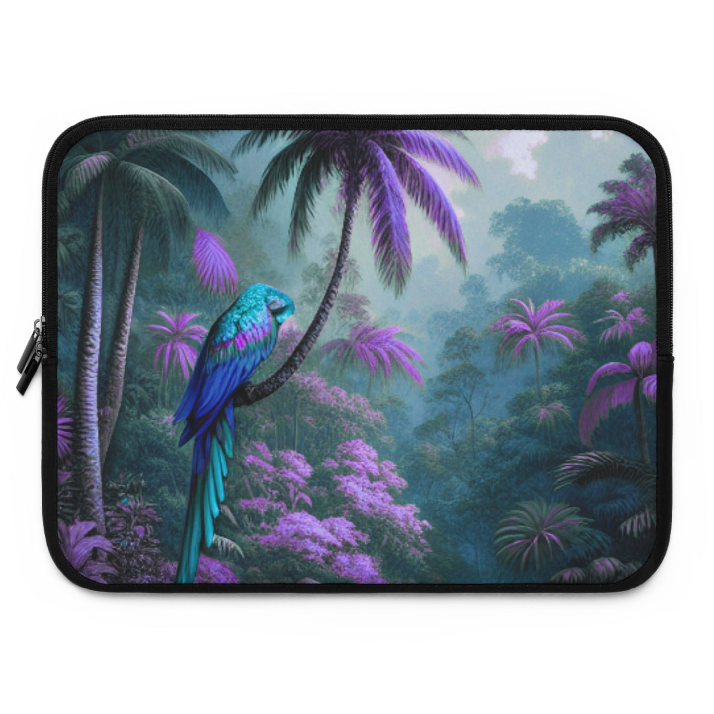 Tropical Laptop Sleeve, 5 Sizes - Perfect for Beach Lovers & Students / Sleeping Parrot Beauty, Fantasy