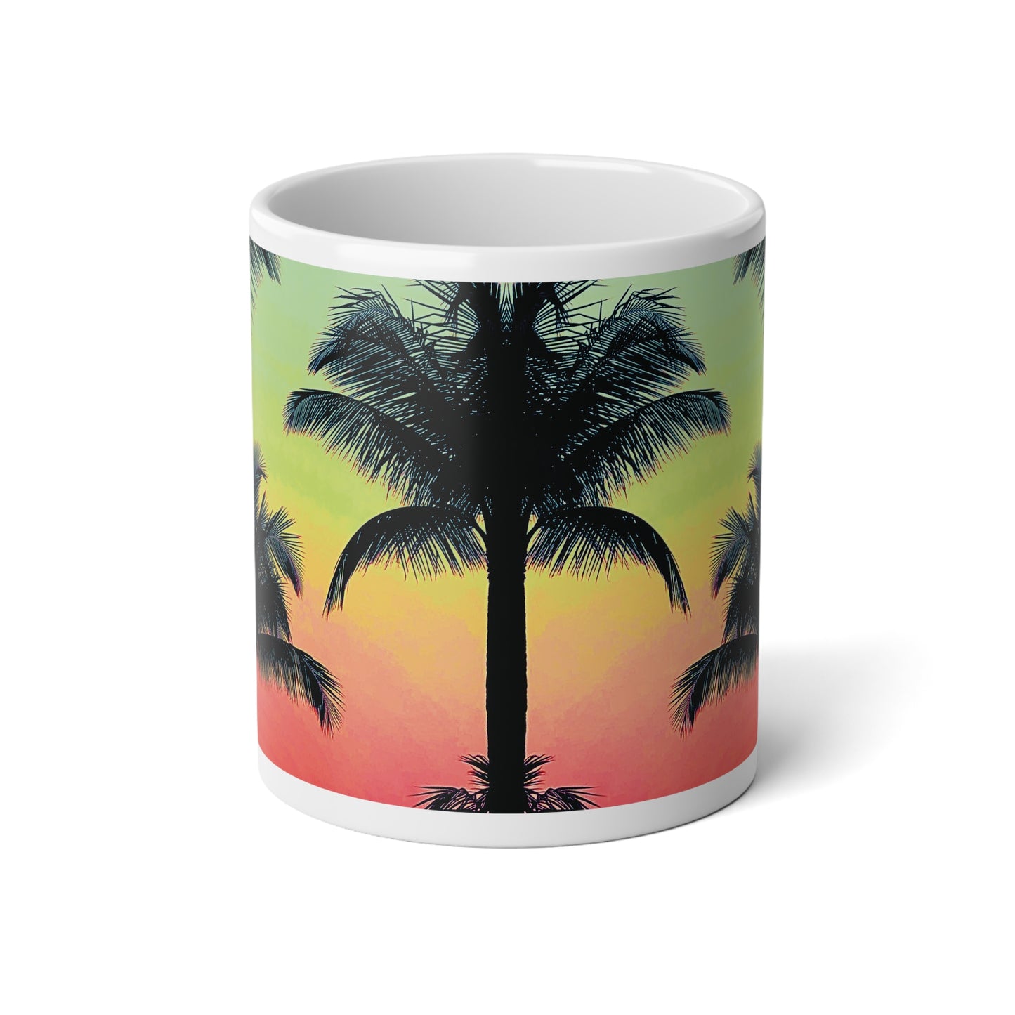Jumbo Mug, 20oz, Palm Glow Sangria | Tropical Coffee Cup