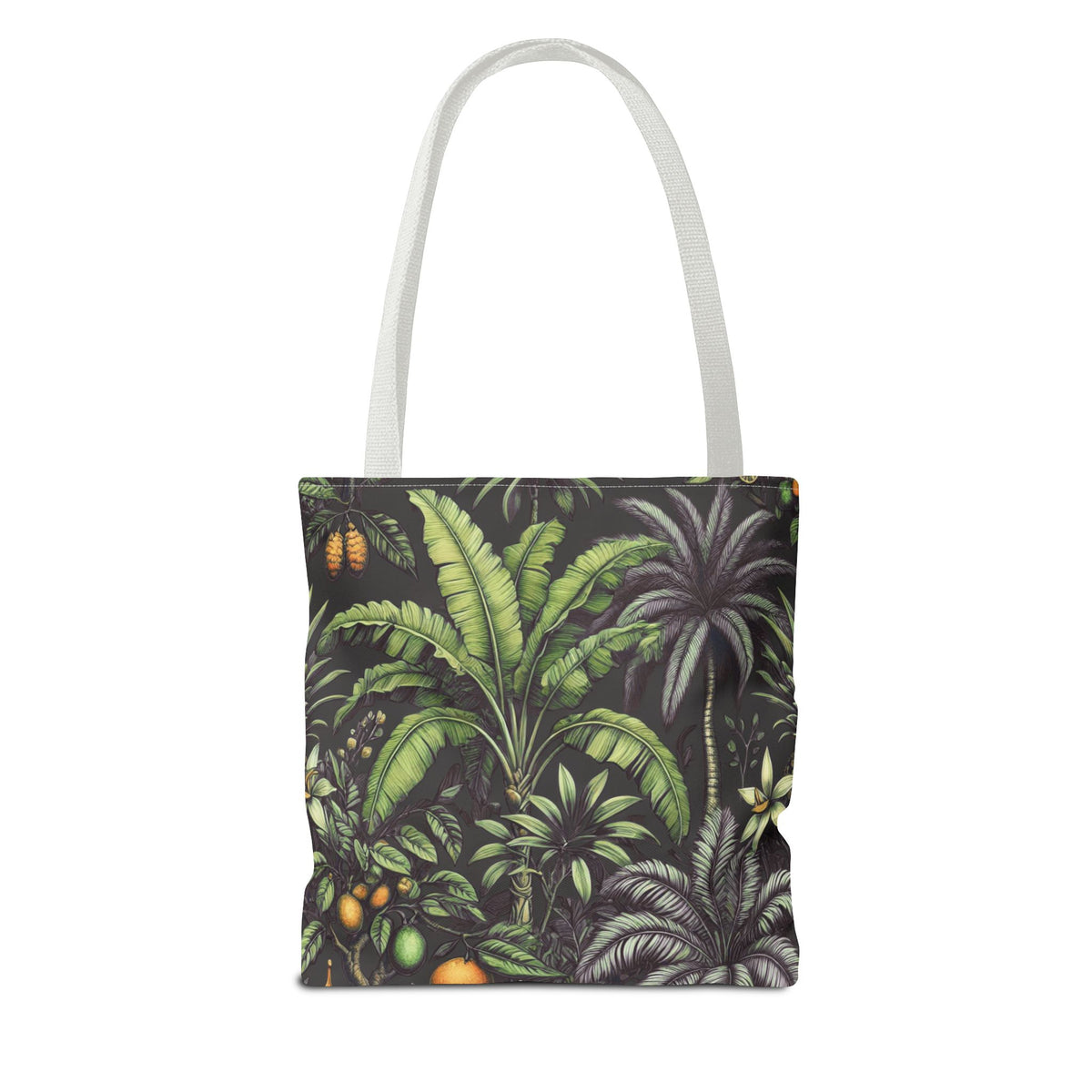 Tropical Fruit/Black Tote Bag - 3 Sizes