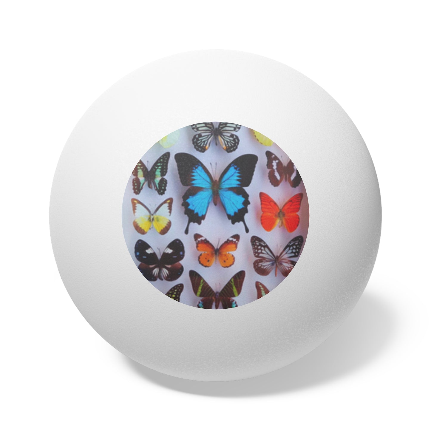 Tropical Paradise Ping Pong Balls - 6 Pack with Butterflies