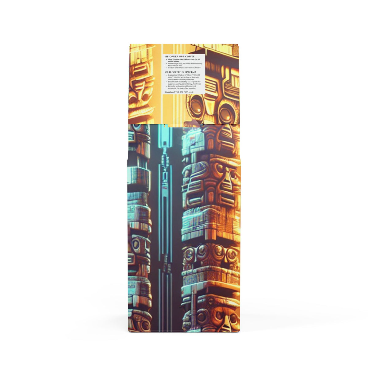 Cocoa Palms Blend™ (Medium-Dark Roast) Specialty Grade Craft Coffee / Techno Tiki Totems