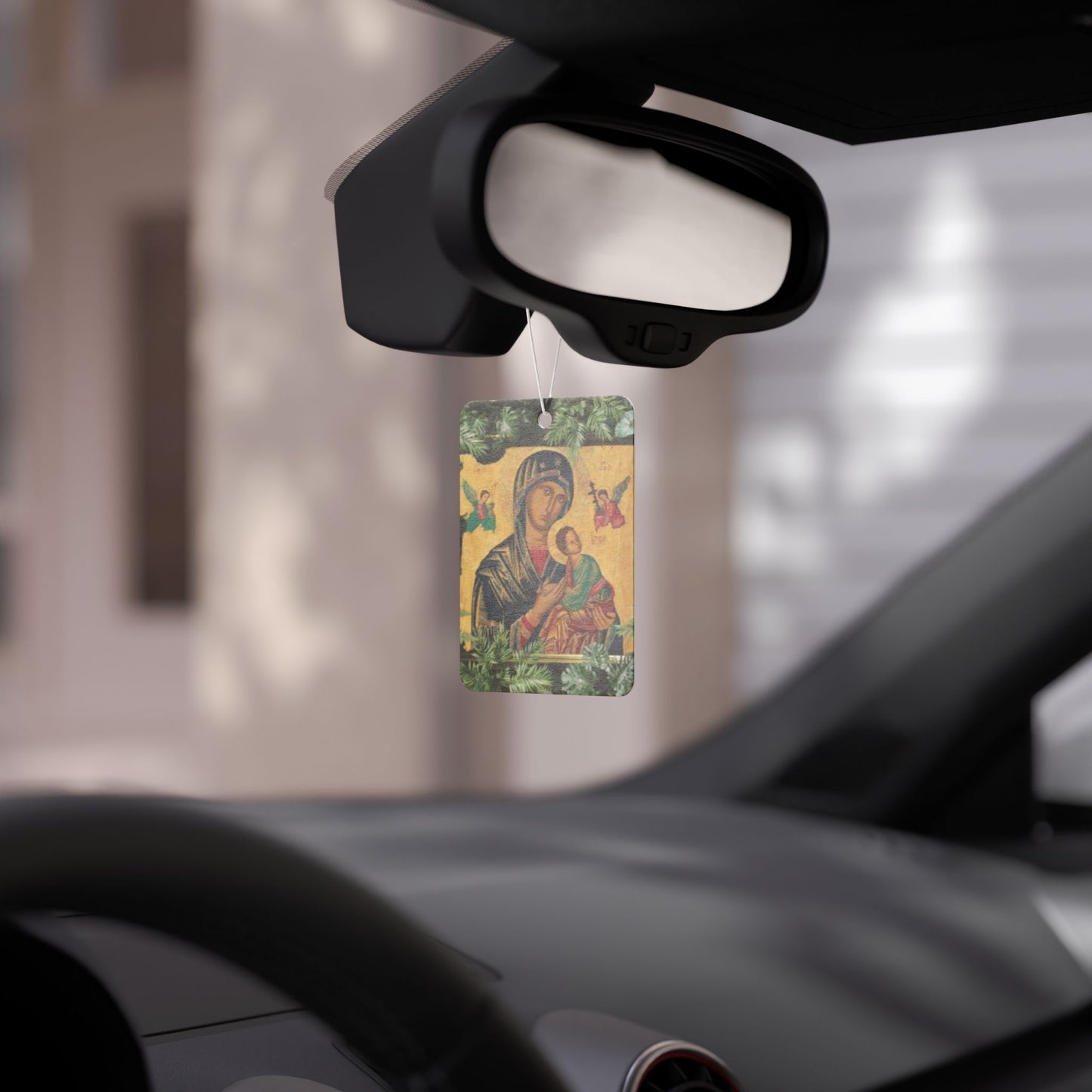 Car Air Freshener - Tropical Our Lady of Perpetual Help, Religious