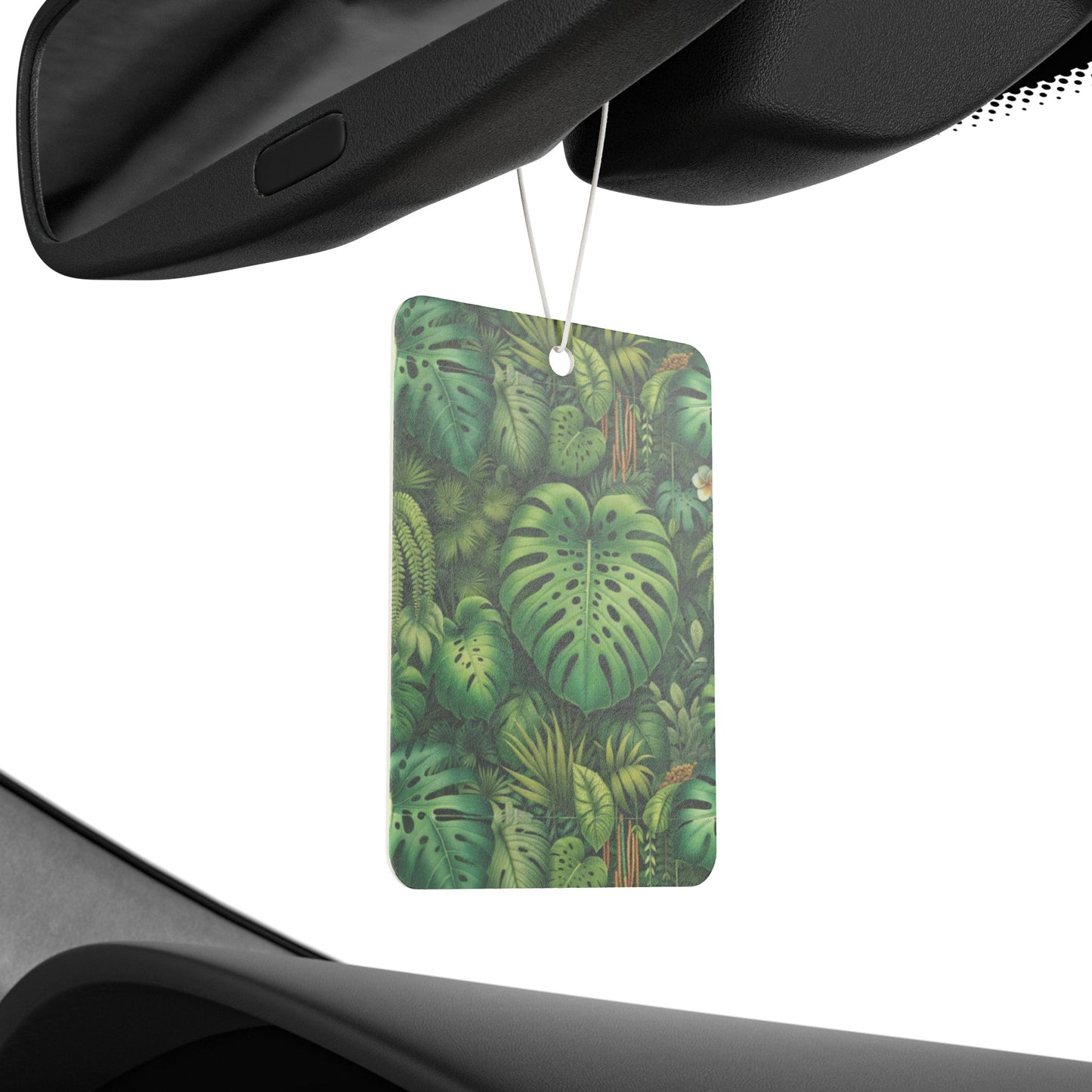 Rainforest Greenery Car Air Freshener - Vibrant Tropical Aromatic Décor