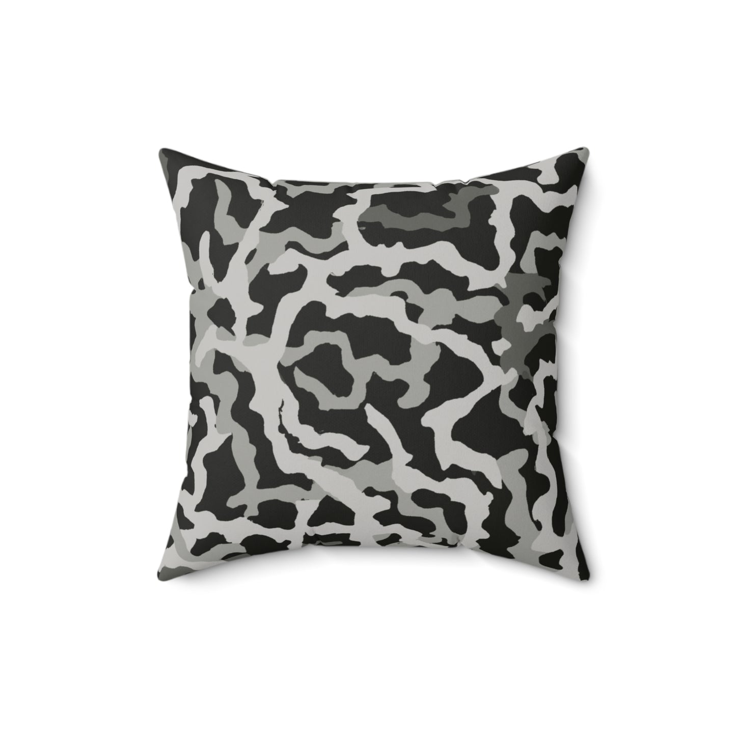 Decorative Pillow - Accent Cushion, 4 Sizes / Coral Threads, Noir