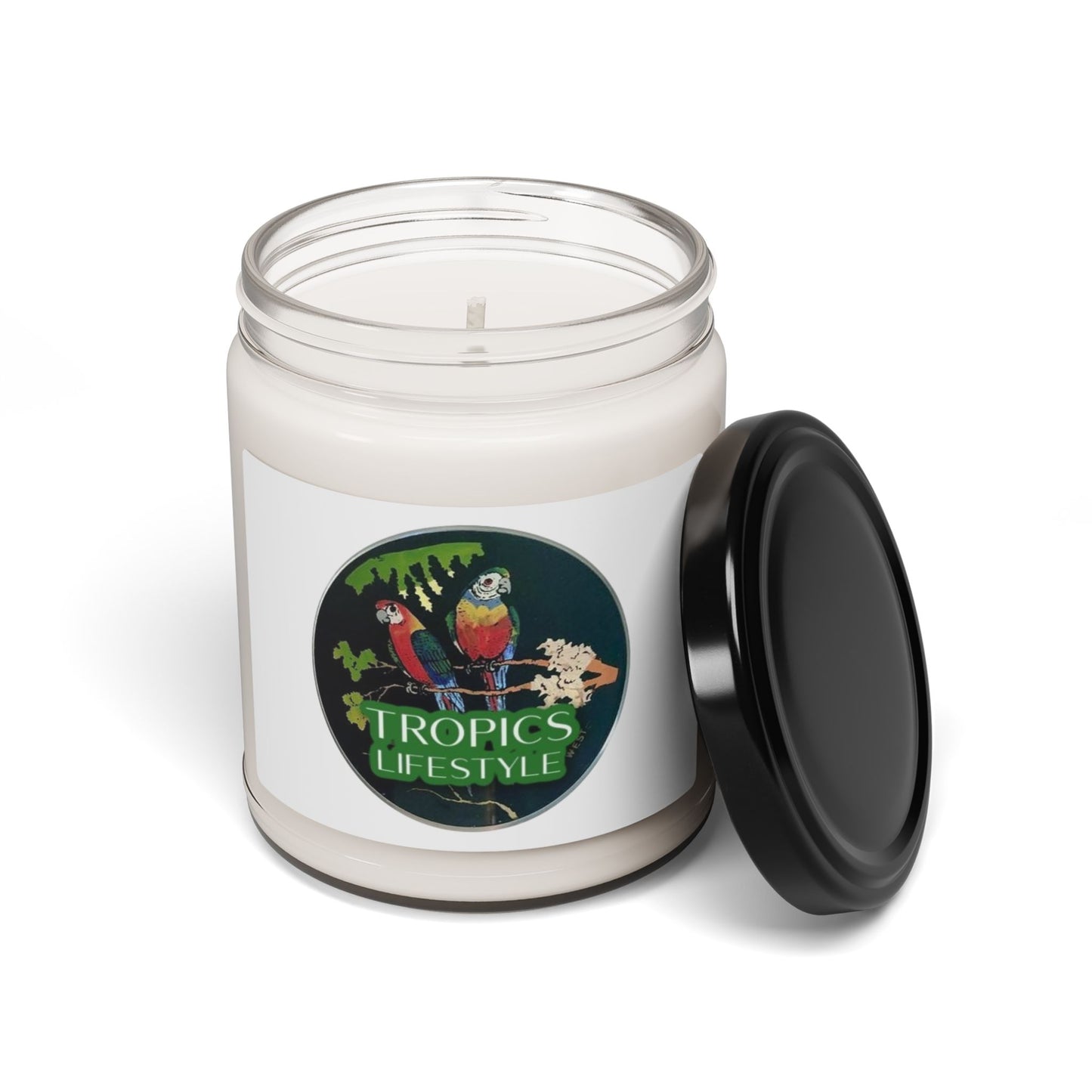 Scented Soy Candle, 9oz - Two Braziilan Parrots