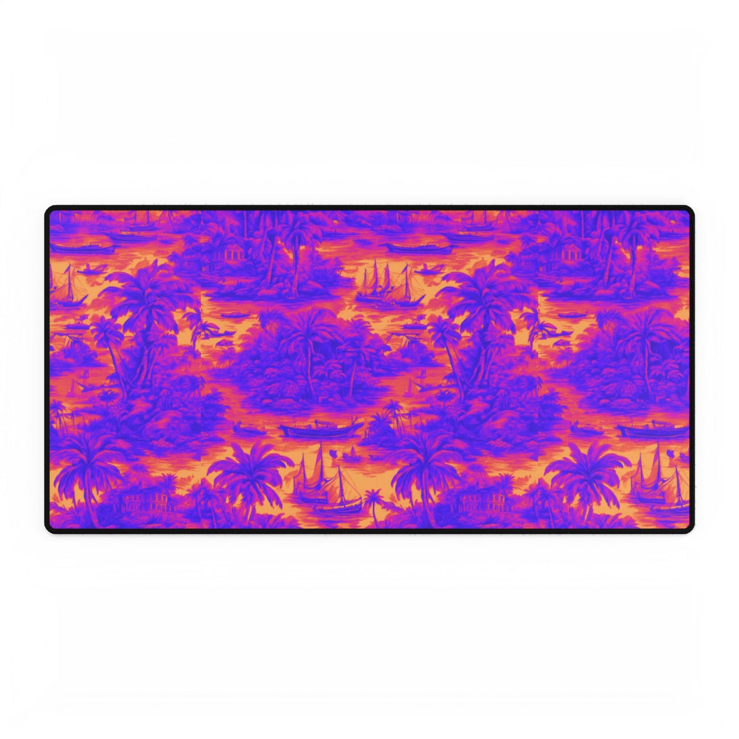 Desk Mats, Crazy Cool Tropical Toile repeat, 3 sizes