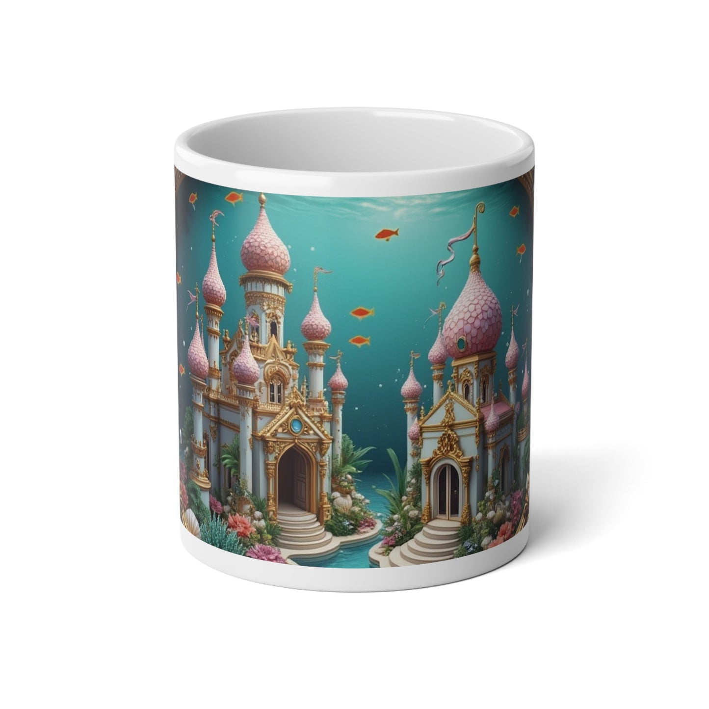 Jumbo Mug, 20oz, Mermaid Palace Caribbean | Tropical Coffee Cup