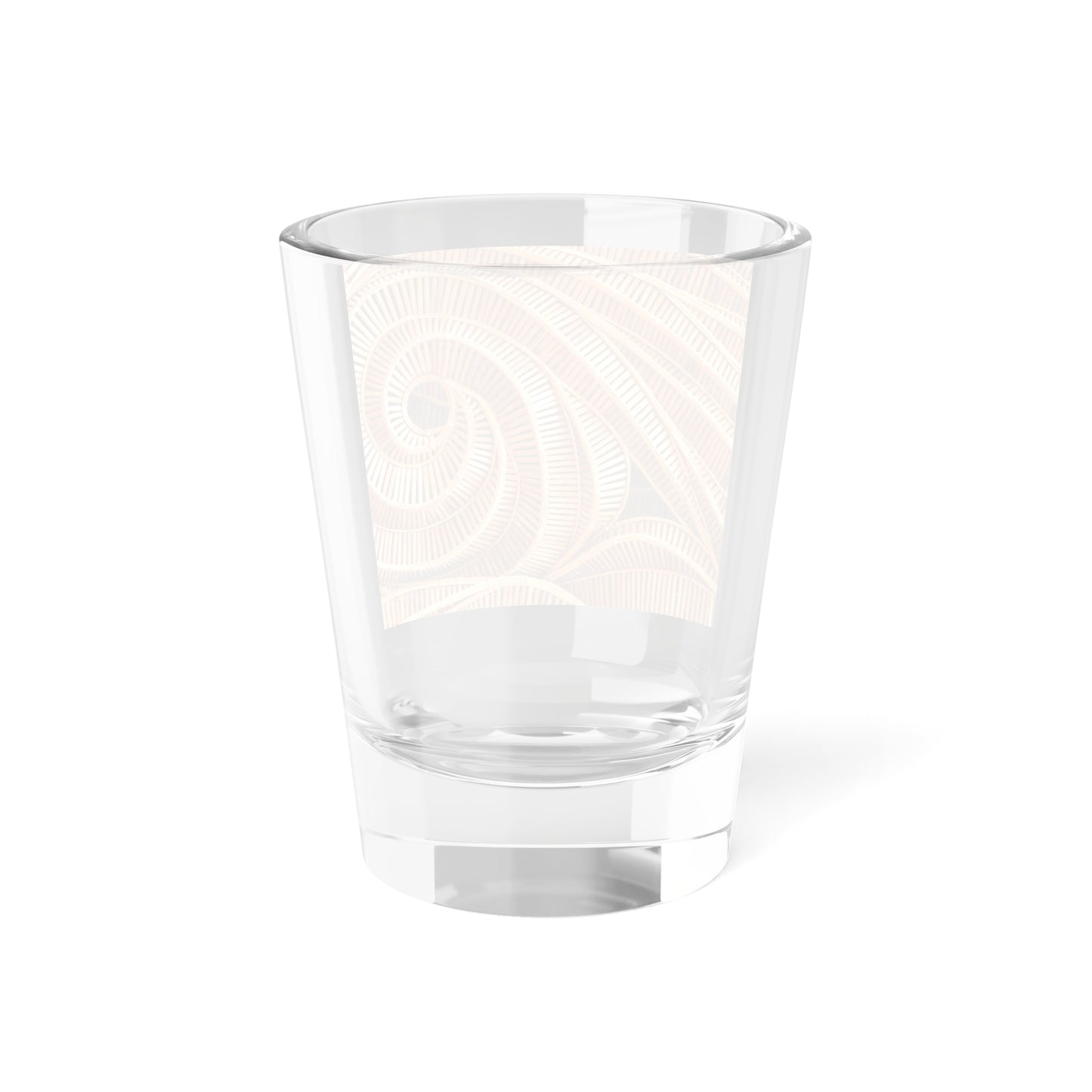 Clear Shot Glass, 1.5oz - Natural Bamboo Spiral