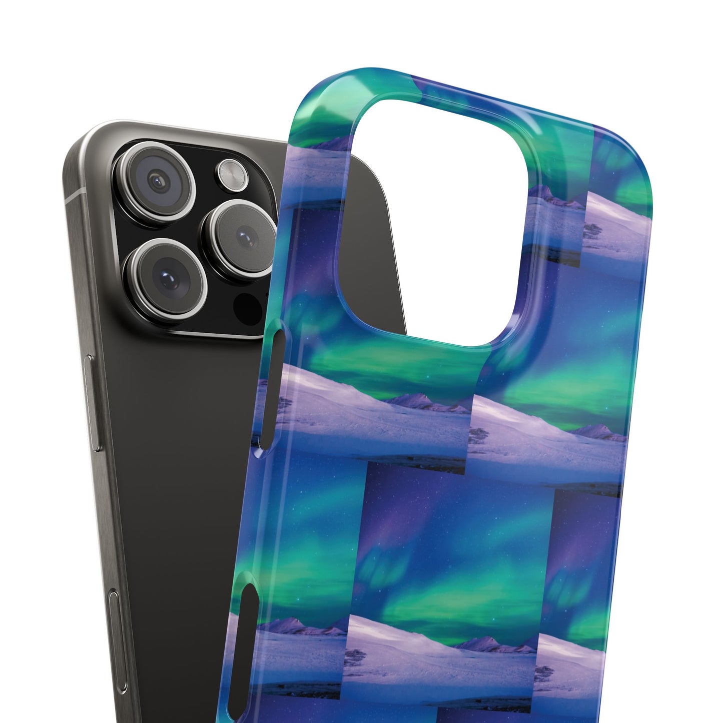 Slim Phone Cases - Cold Ocean Lights, Peacock