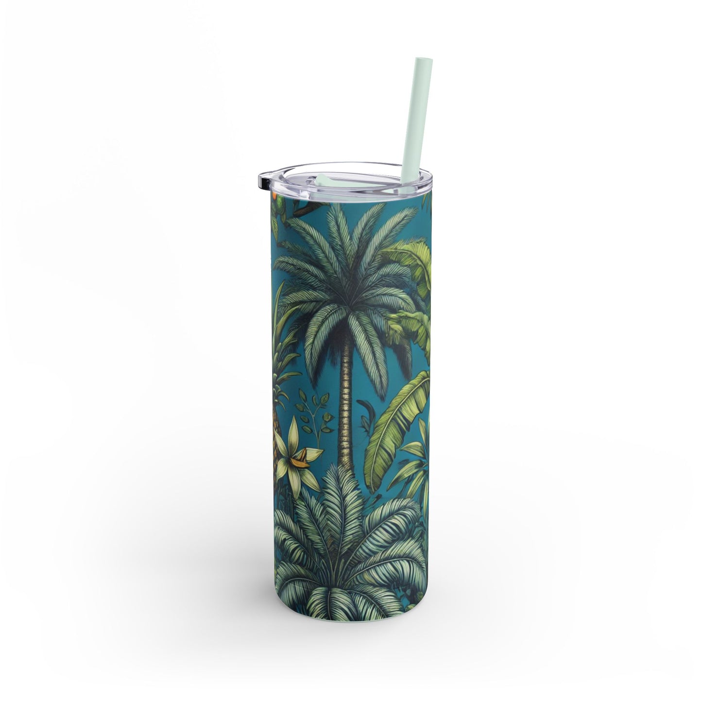 20oz Matte Tumbler, 7 Colors - Stylish Travel Cup - Tropical Fruit Blue