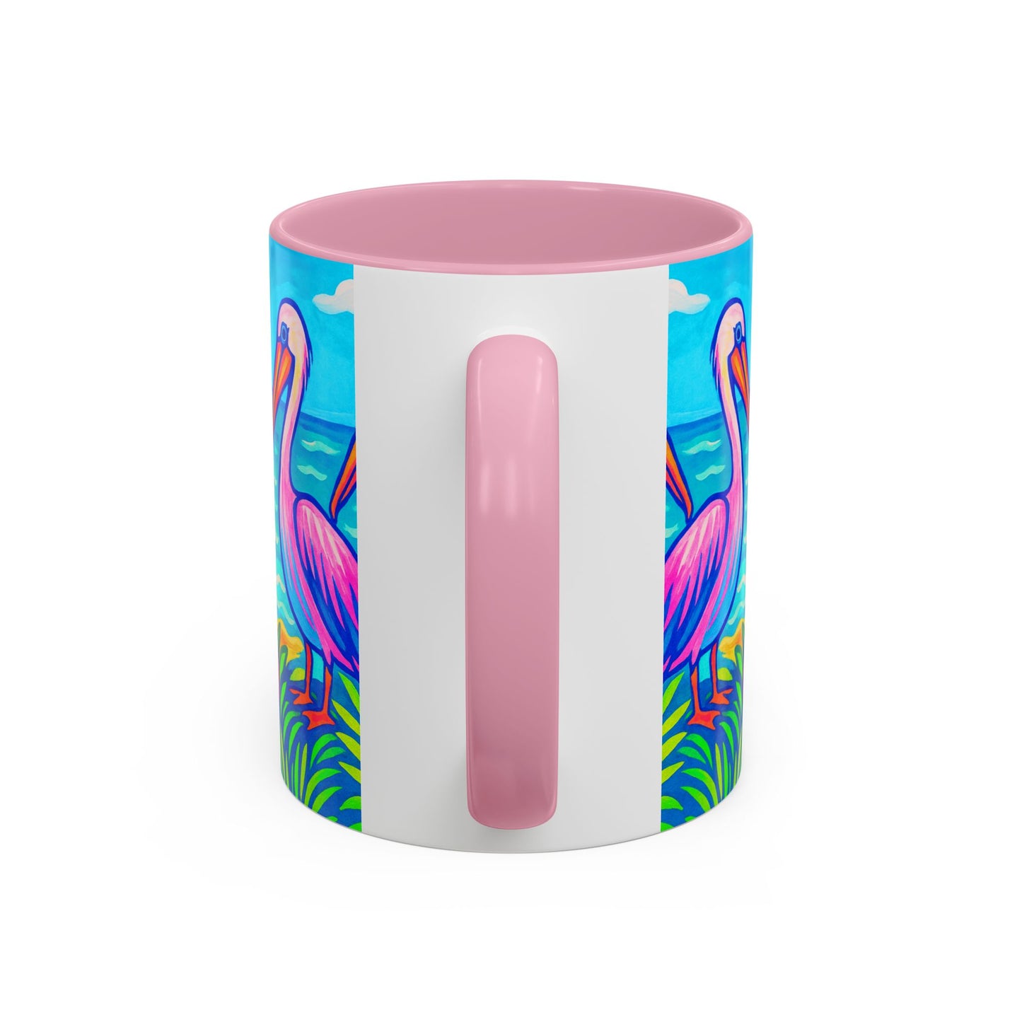 Accent Color Coffee Mug, Many Colors - 11oz & 15oz / Pelican Party