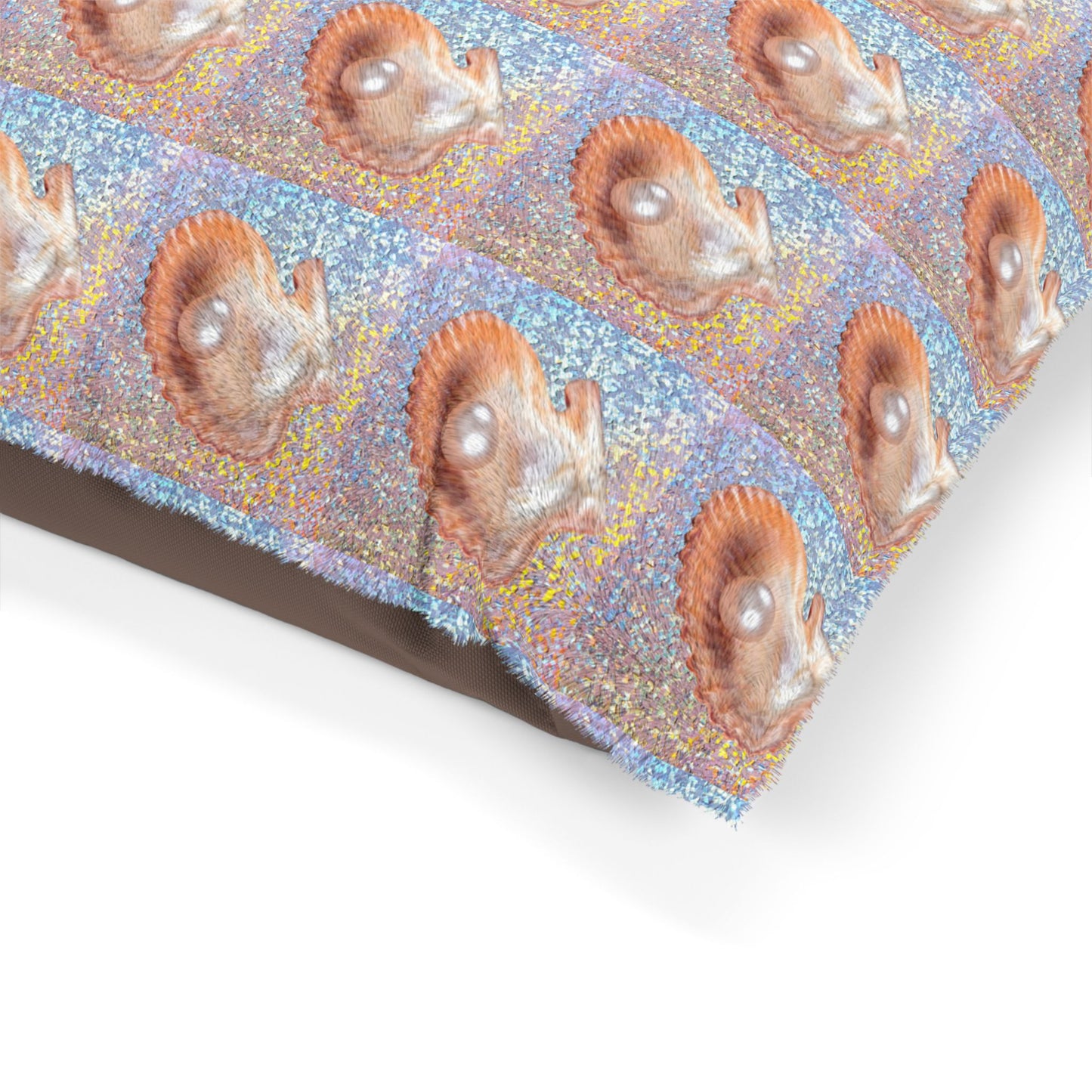 Pet Bed - Cozy and Fun Dog or Cat Bed for Beach Lovers / Disco FW Peach Pearl