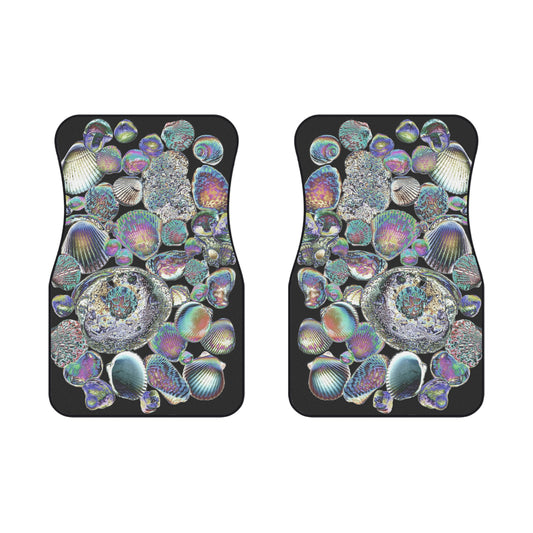 Coastal Heatwave Seashell Collection Car Floor Mats - SET of 2