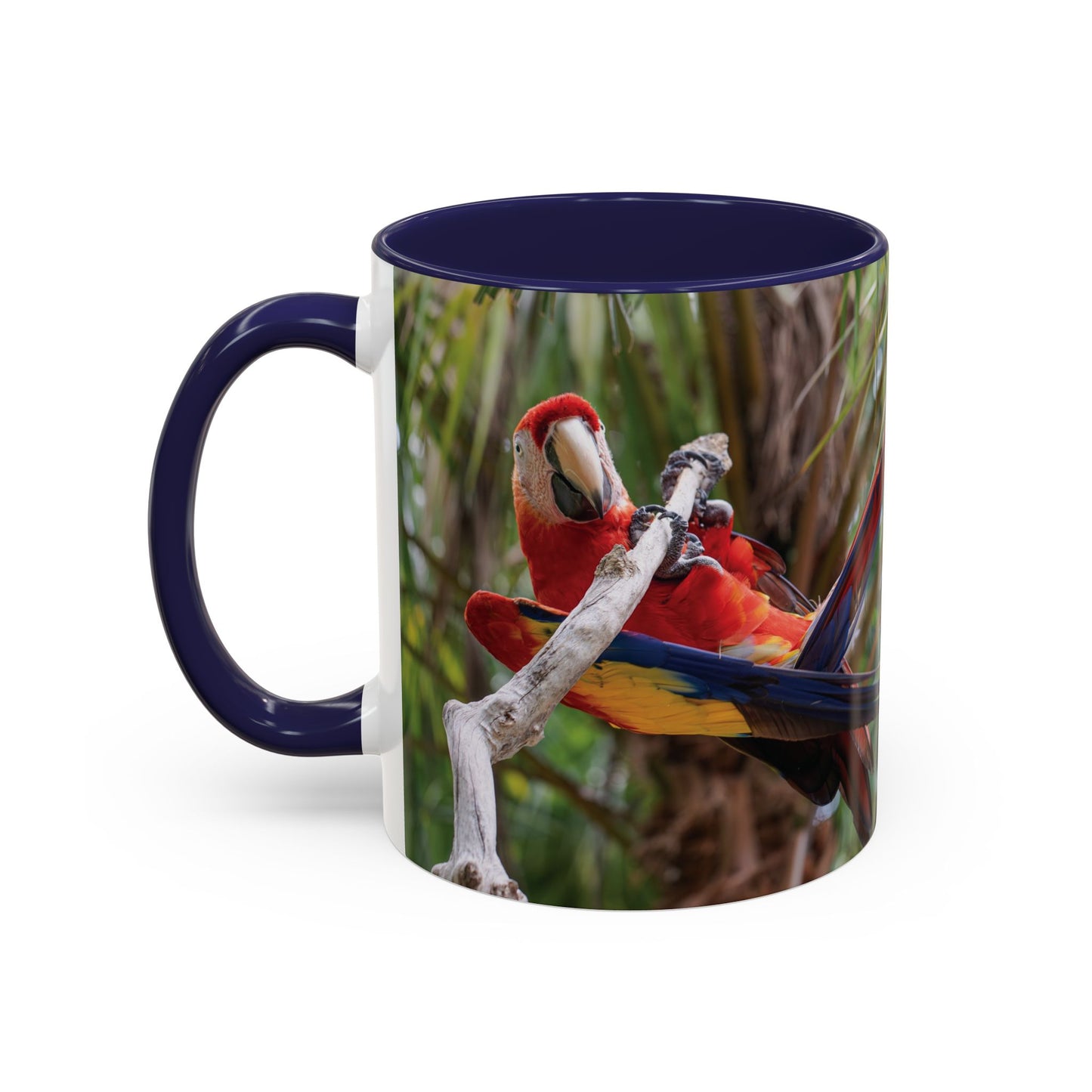 Parrot Accent Coffee Mug (11, 15oz), 8 Colors - Awkward Energy