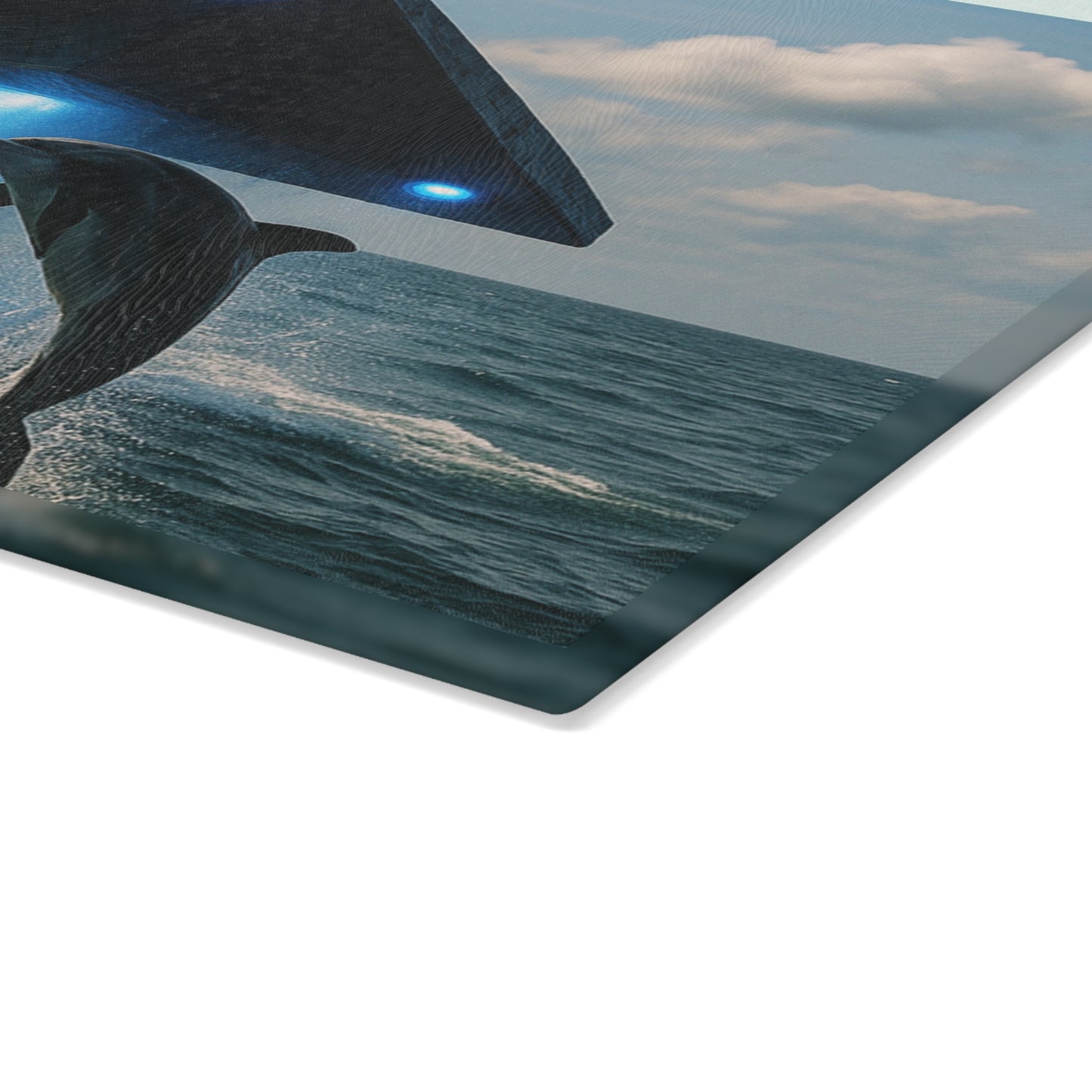 Glass Cutting Board, 2 sizes - UFO and Dolphin