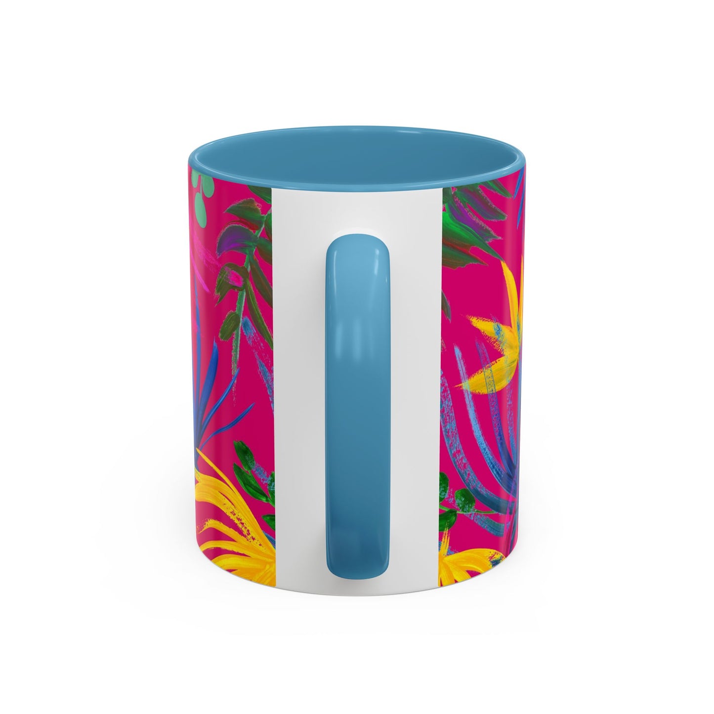 Accent Coffee Mug | Tropical-Inspired Drinkware / Exotic Flora