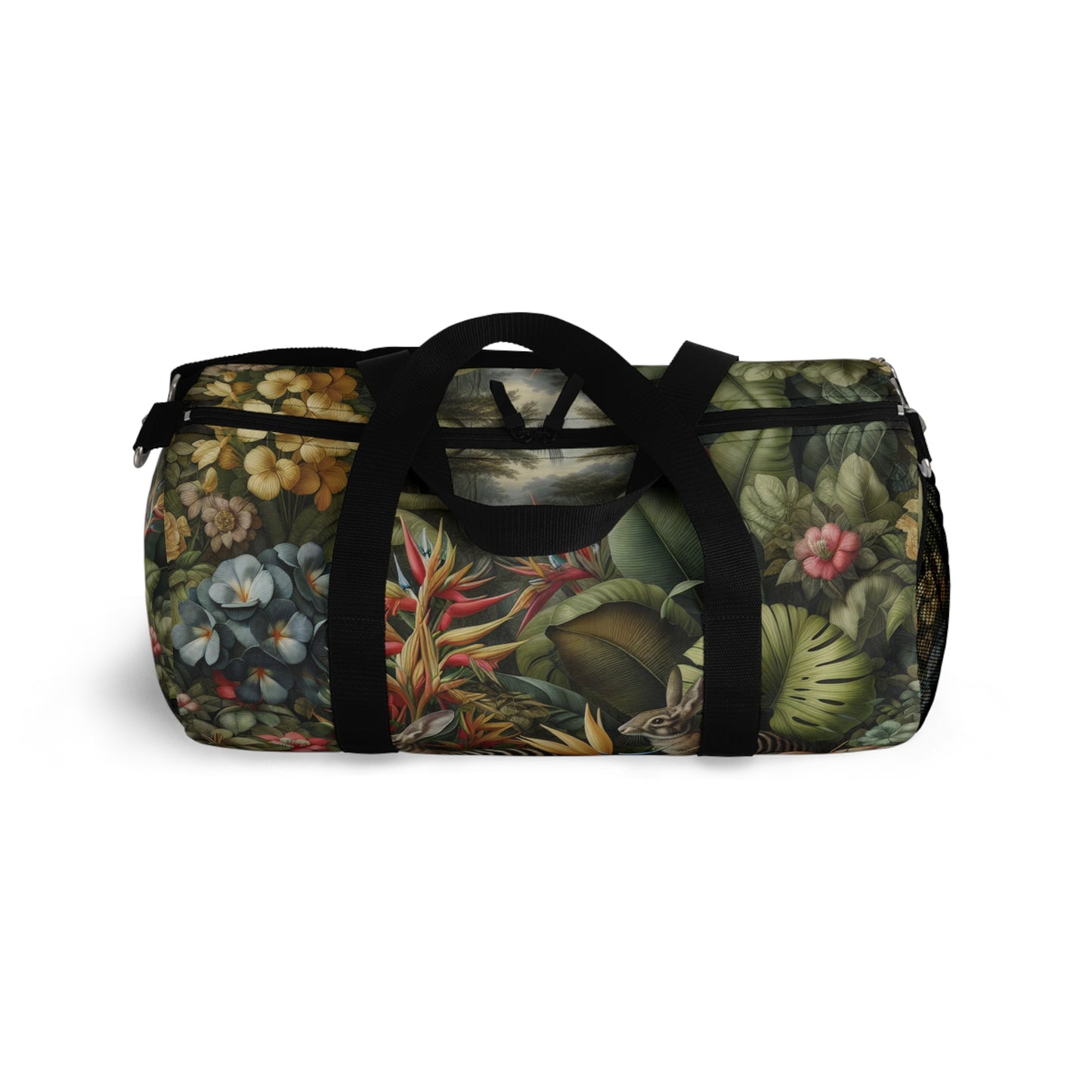 Tropical Duffel Bag - Perfect for Travel and Gym / Rainforest Rabbit Outing