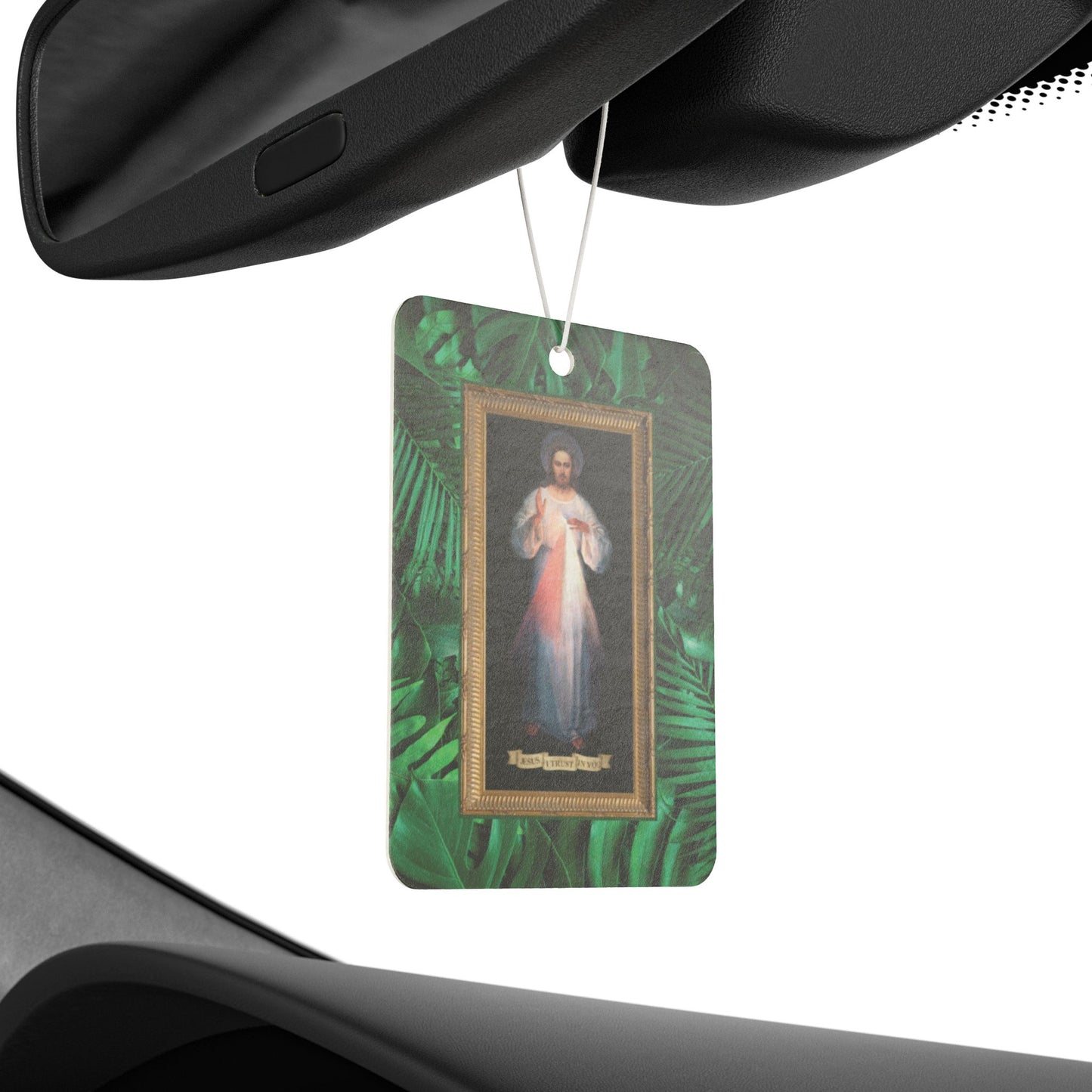 Car Air Freshener - Tropical Divine Mercy Jesus, Religious