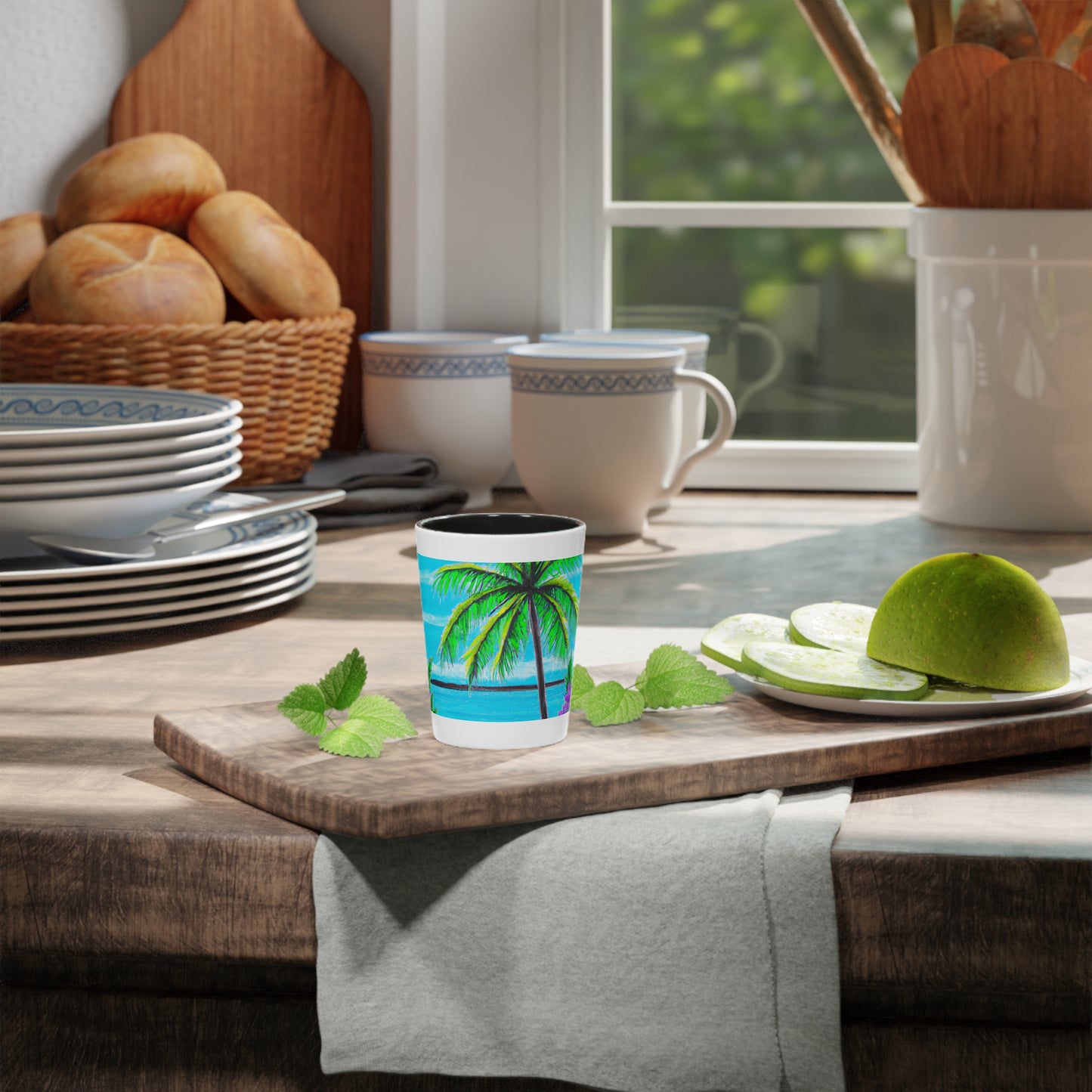 Ceramic Shot Glass - Calm Beach