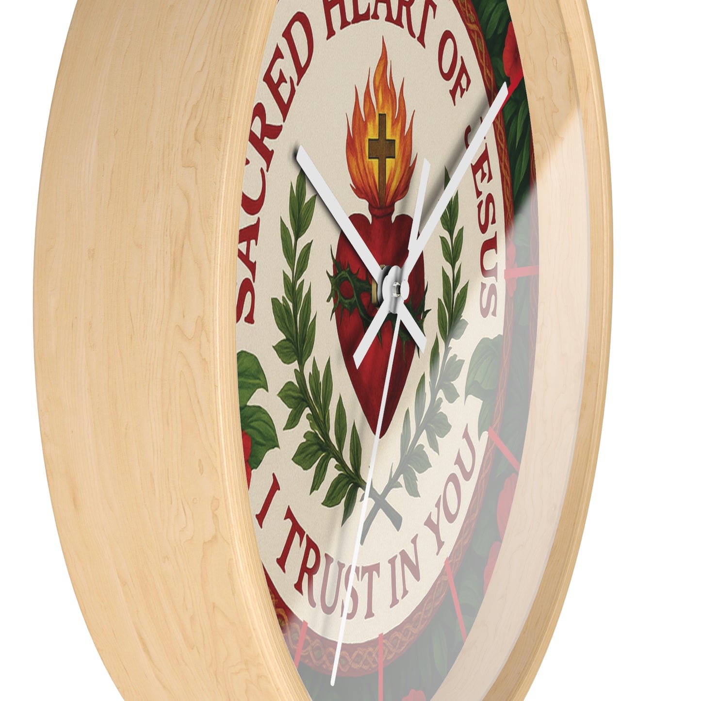 Sacred Heart of Jesus Prayer Wall Clock – Stunnig Religious Home Decor Honoring Our Lord