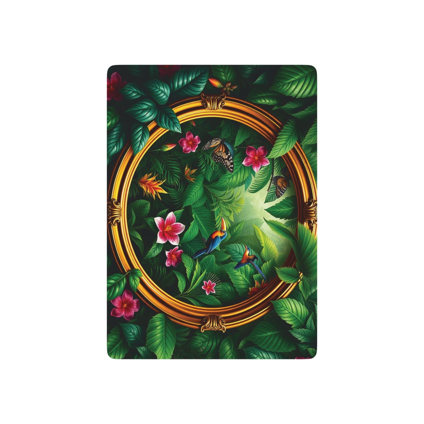 Poker Playing Cards - Framed Rainforest
