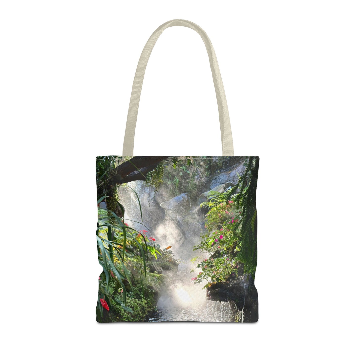 Tropical Misty Rainforest River Tote Bag - 3 Sizes