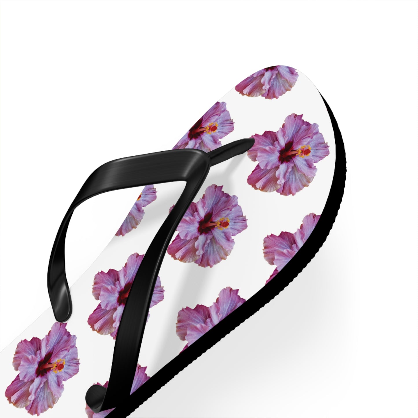Flip Flops - Purple Hibiscus