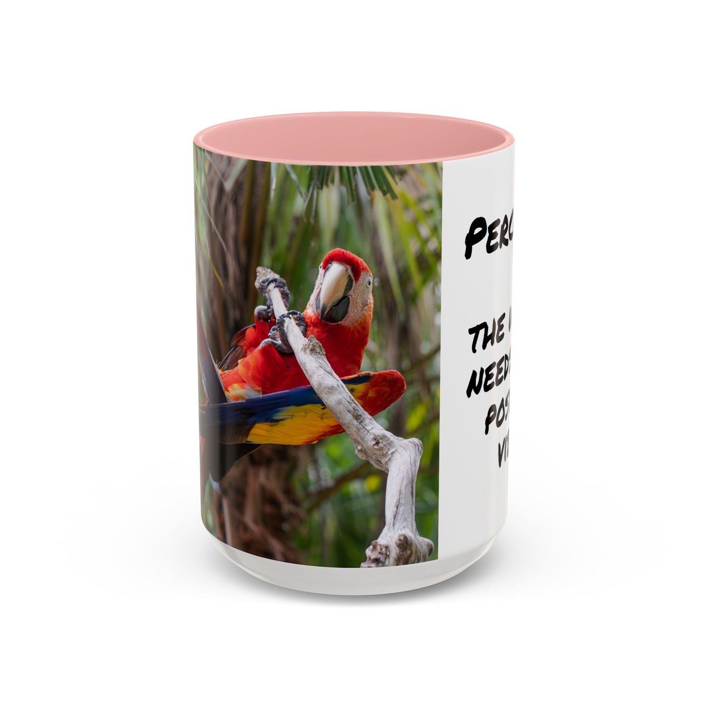 Parrot Accent Coffee Mug (11, 15oz), 8 Colors - Perch Up!