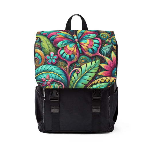 Rainbow Butterfly Pop Casual Backpack - Perfect for Everyday Adventures
