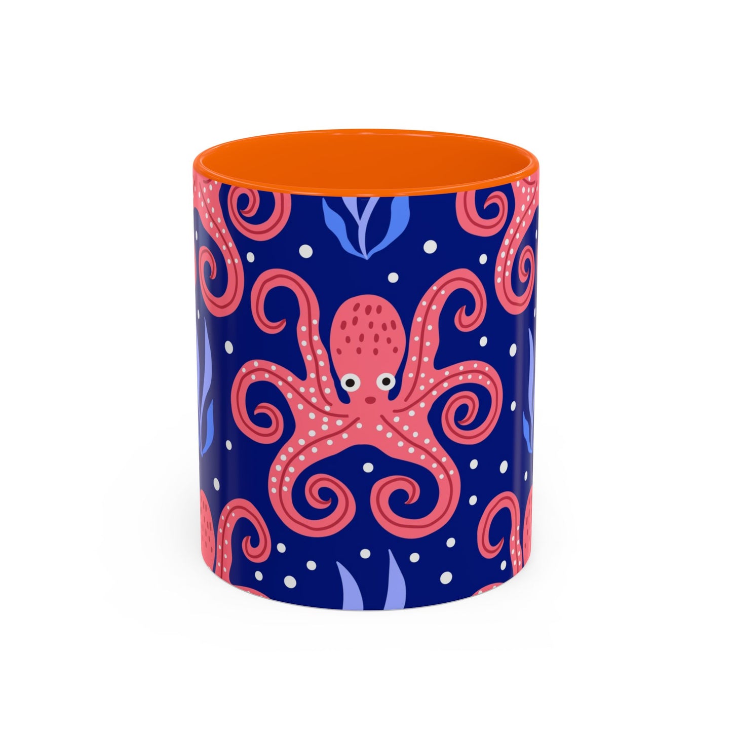 Accent Coffee Mug (11, 15oz), Tentacle Twist Octopus / Various Colors