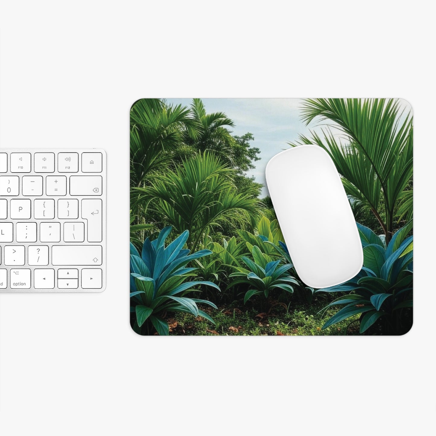 Rainforest Mouse Pad, 2 Shapes - Fun Vibes for Home Office & Gamer / Scenic Overlook