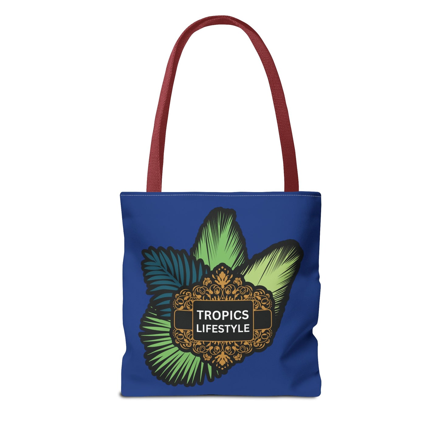 Elegant Tropics Lifestyle Logo Tote Bag - 3 Sizes, Dark Blue