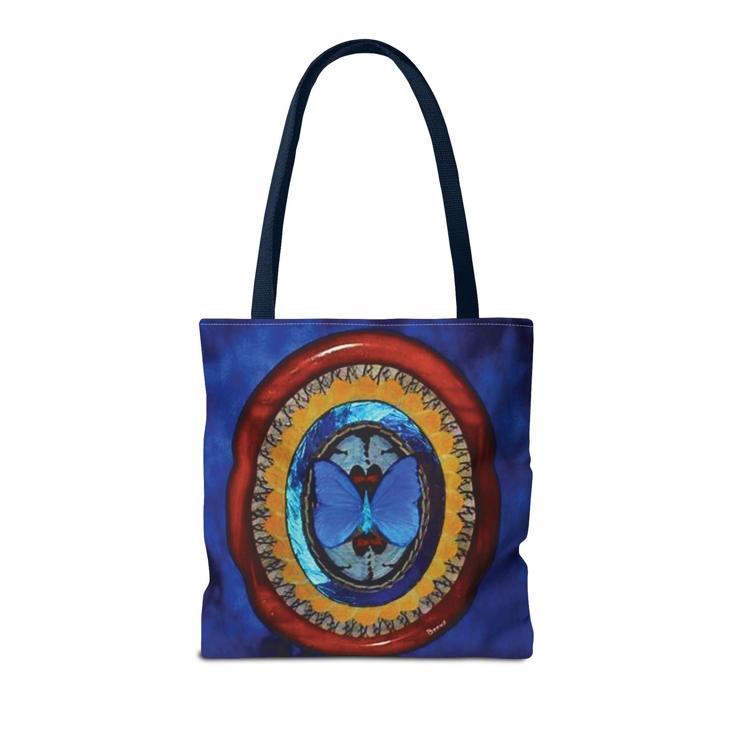 Real Oval Butterfly Wing Art Tote Bag - 3 Sizes