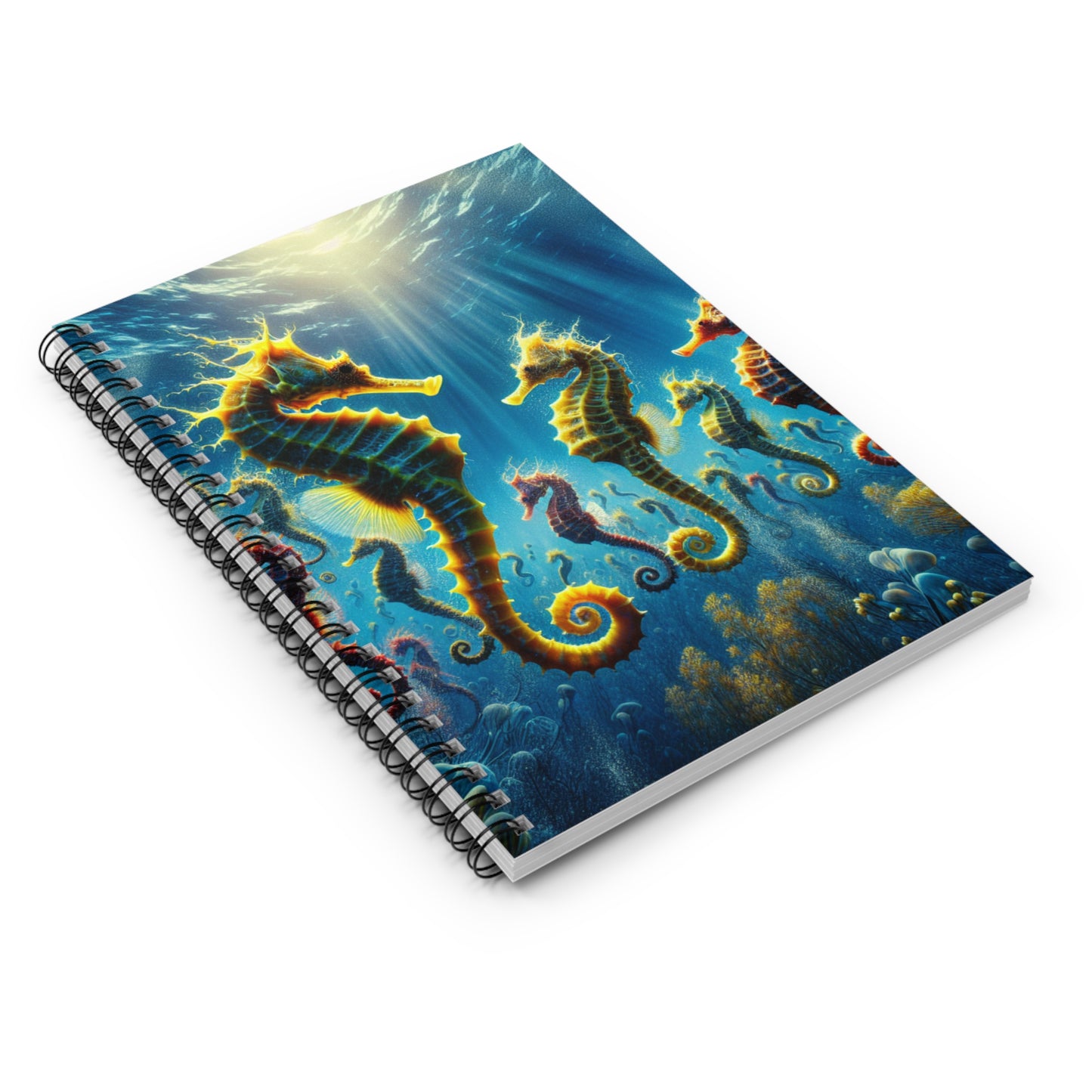 Spiral Notebook - Seahorse Party