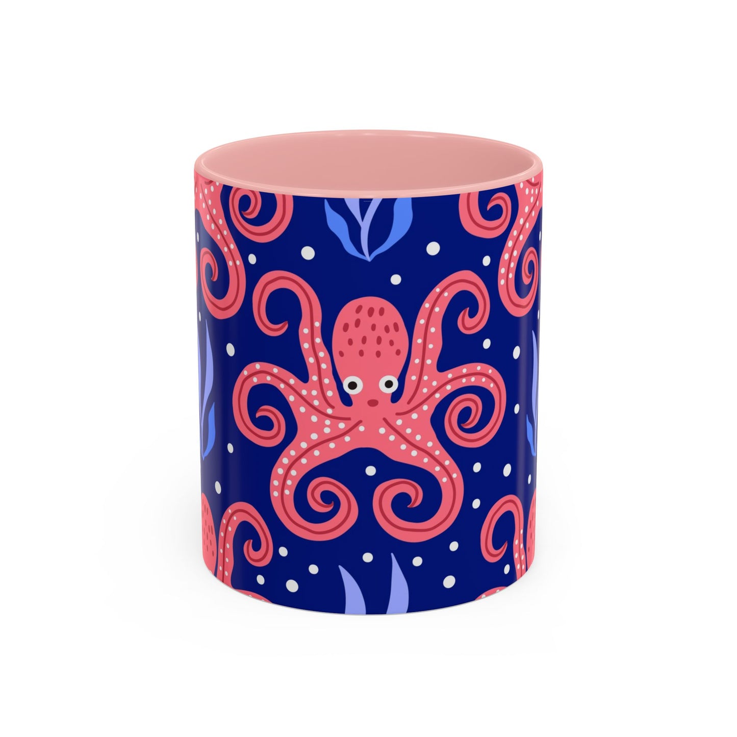 Accent Coffee Mug (11, 15oz), Tentacle Twist Octopus / Various Colors