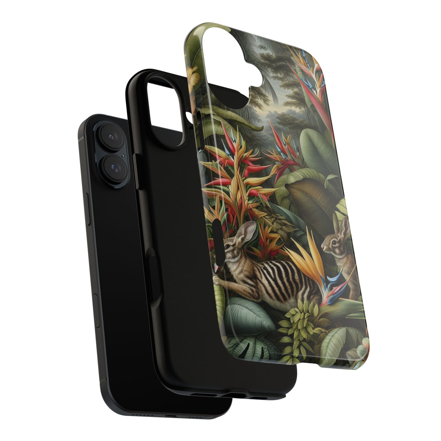Rainforest Rabbit Outing Phone Case - Tough Cases with Summer Vibe