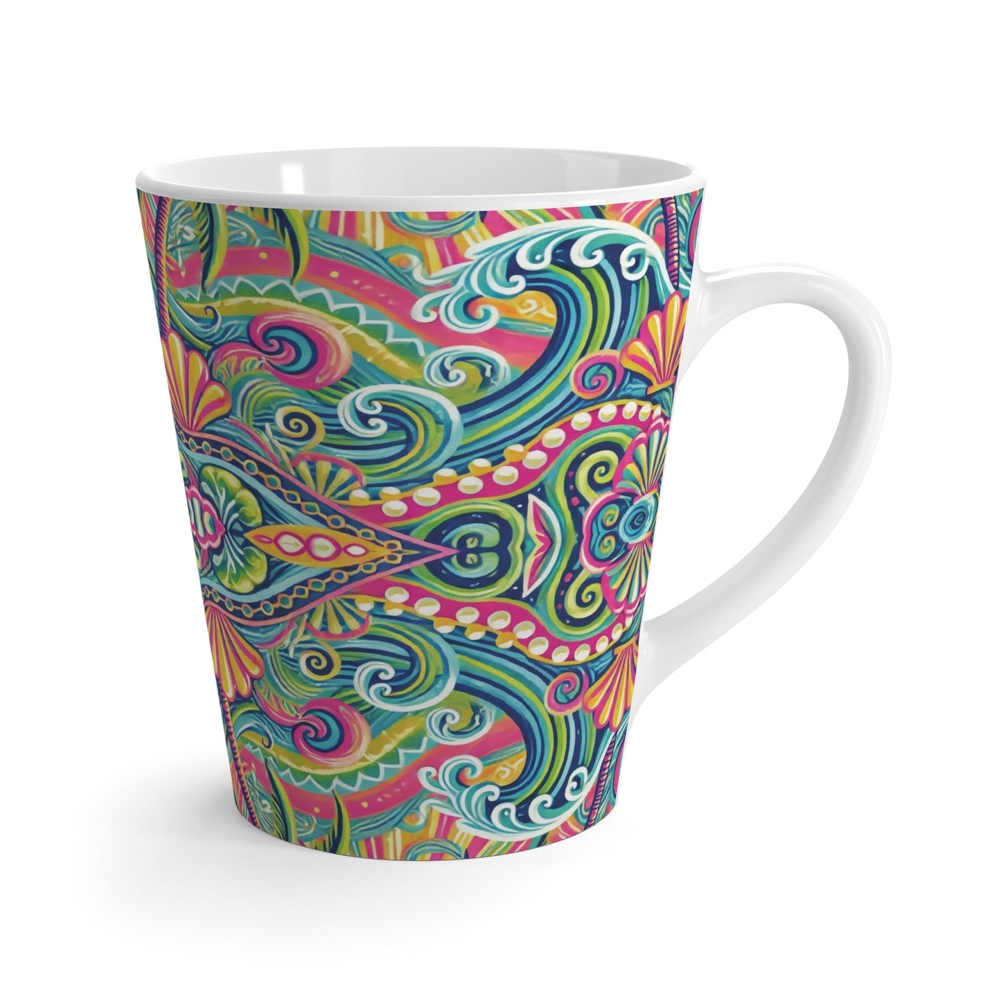 Latte White Mug - Kaleido Bay