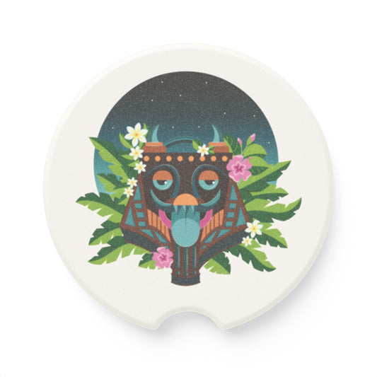 Soapstone Car Coaster - Tiki Boss Oke