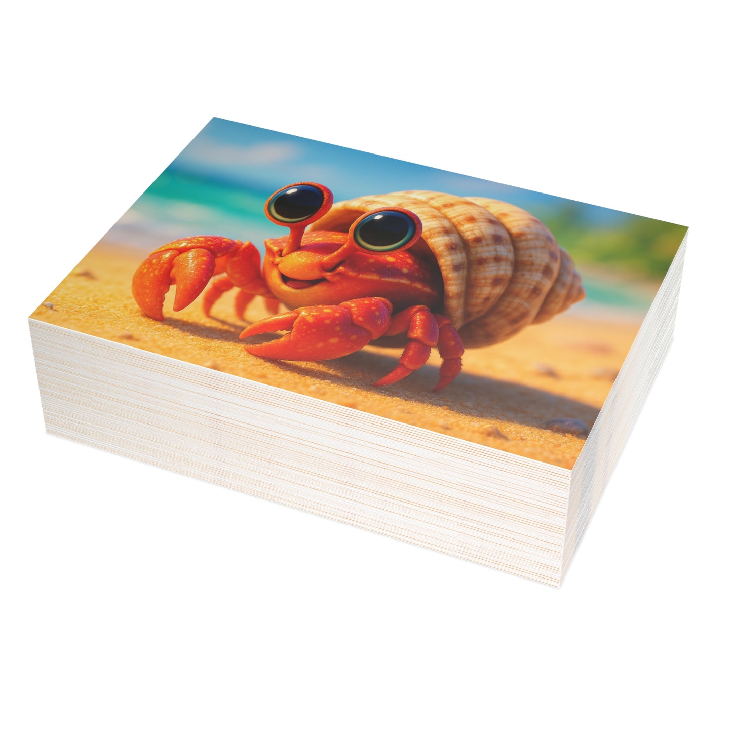 Baby Hermit Crab Postcard Bundle - Perfect for Ocean Lovers & Greetings!