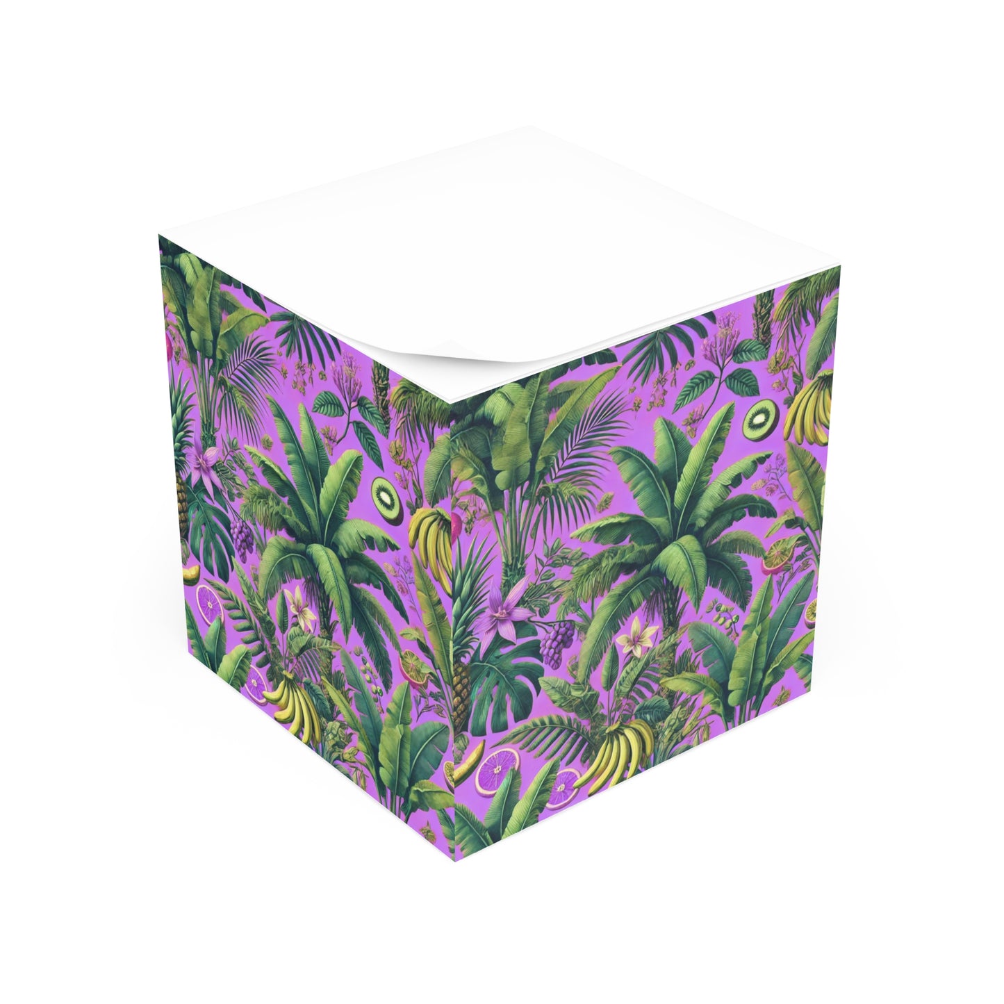Note Cube - More Tropical Fruit, Dark Lilac