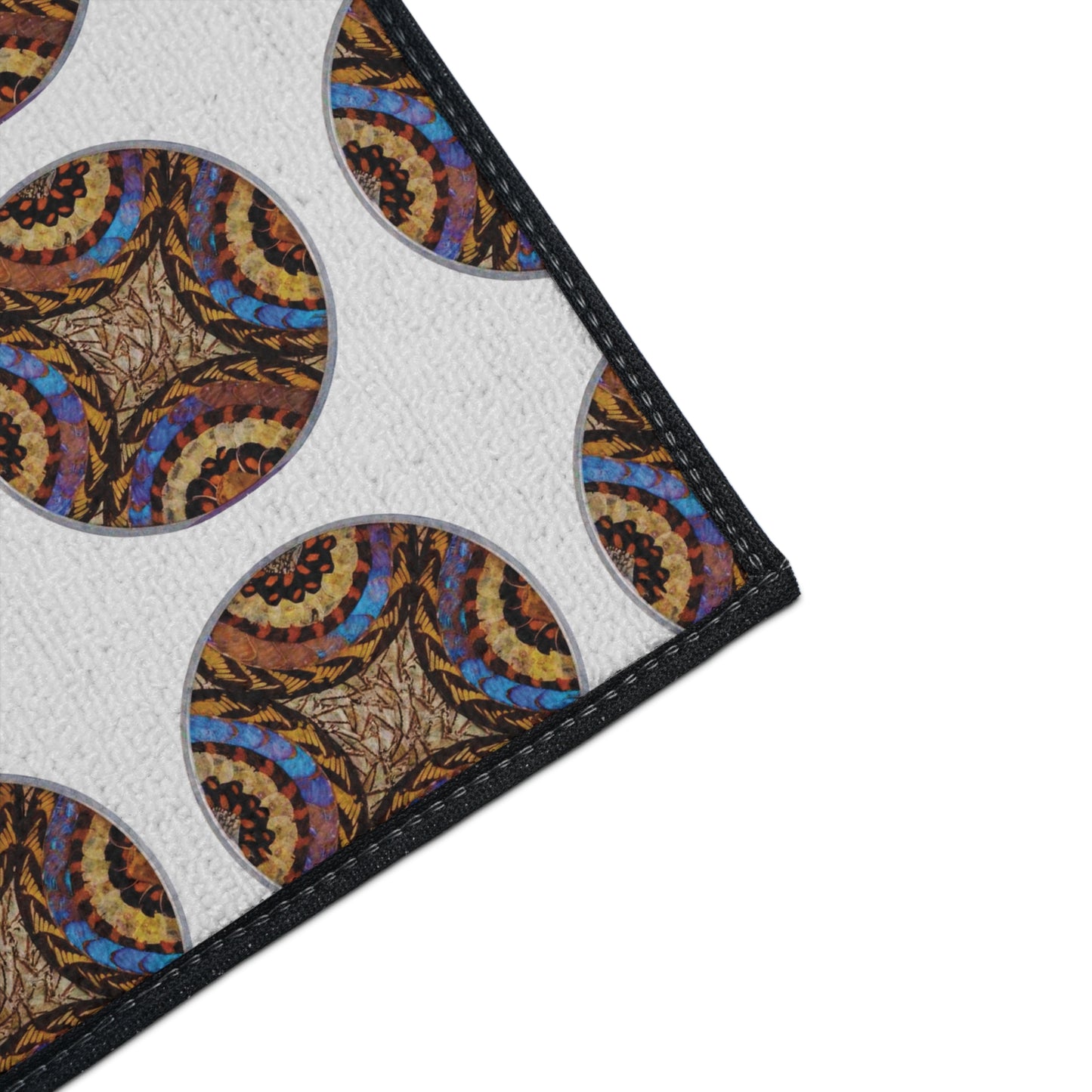 Heavy Duty Floor Mat, 5 Sizes – Tropical Area Rug for Home Décor / Real Butterfly Wing Plate #3