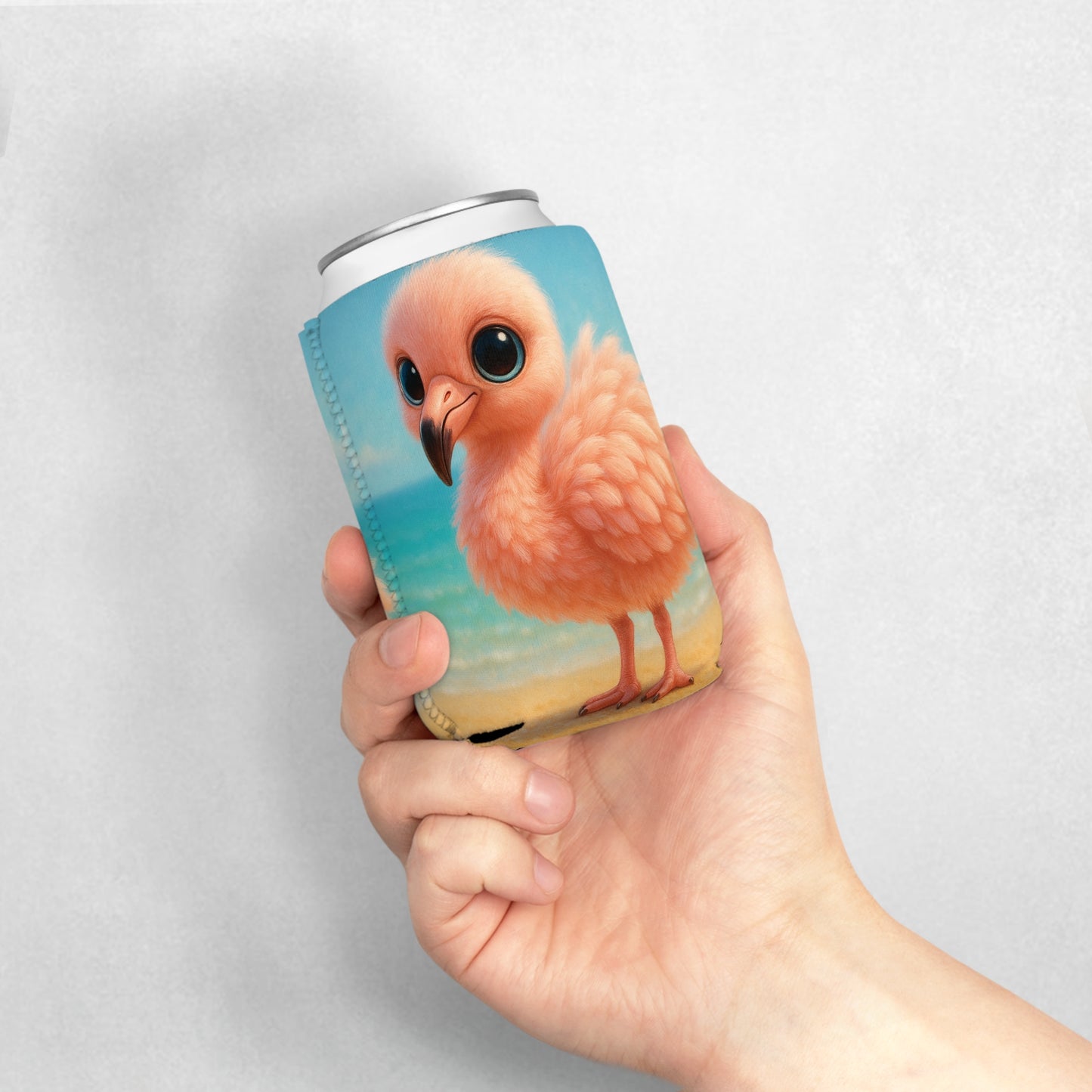 Baby Flamingo Can Cooler Sleeve - Perfect for Outdoor Picnics